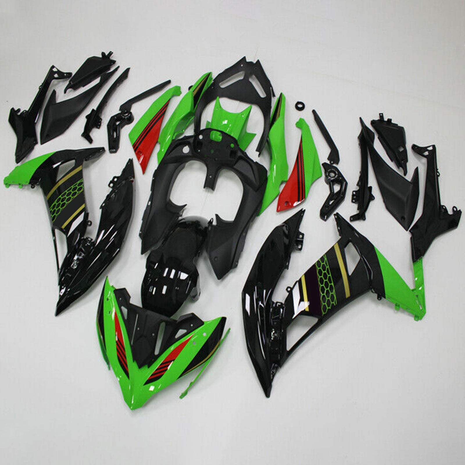 Amotopart muovinen suojaussarja Kawasaki Ninja 650 ER-6F EX650 2017-2019 02# Generic