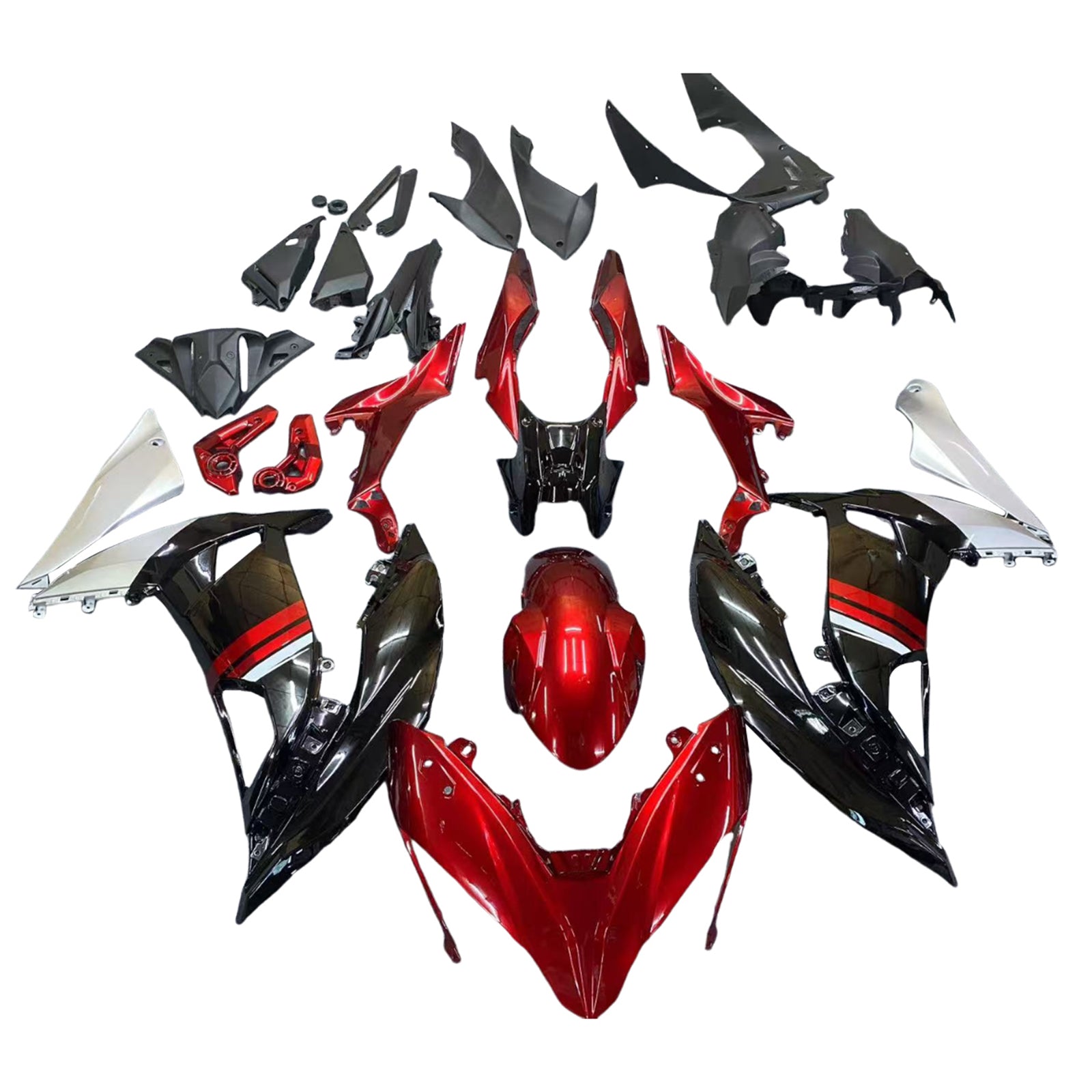 Amotopart muovinen suojaussarja Kawasaki Ninja 650 ER-6F EX650 2017-2019 03# Generic