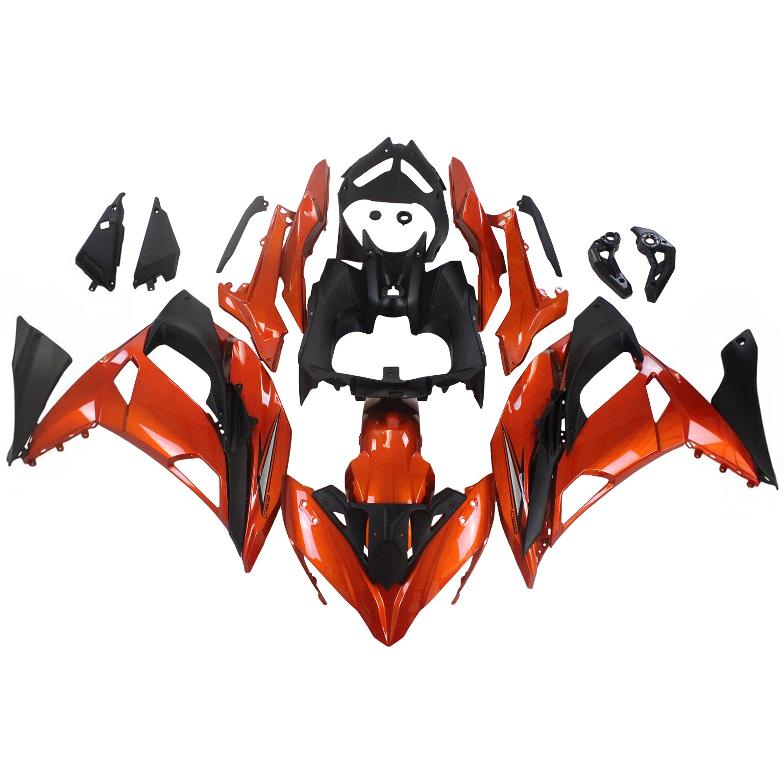 2017-2019 KAWASAKI ER6F/NINJA650R Kit de carenado de inyección de carrocería de plástico Abs