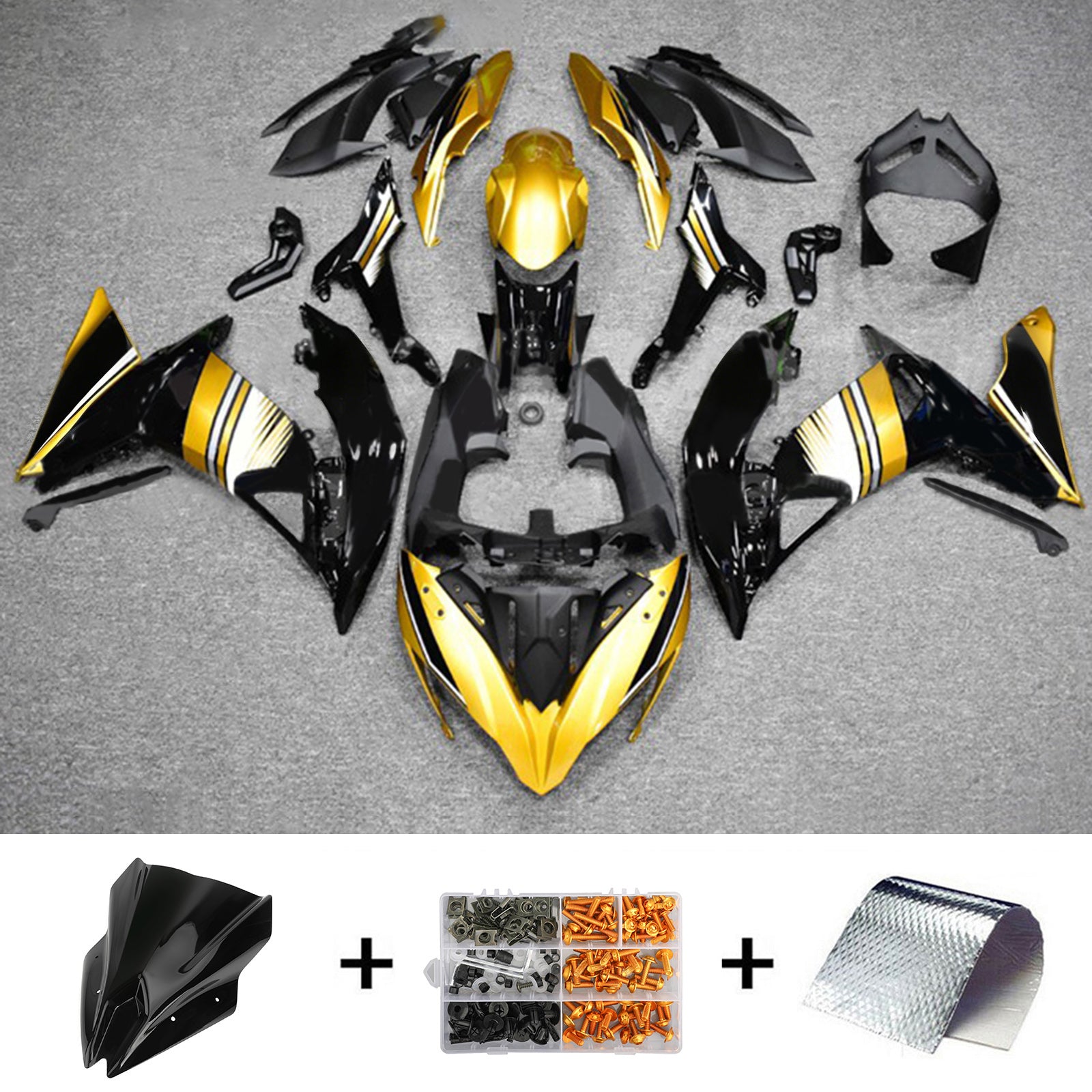 Amotopart Kitage Kawasaki ER6F/NINJA 650 2017-2019 ABS plastično telo