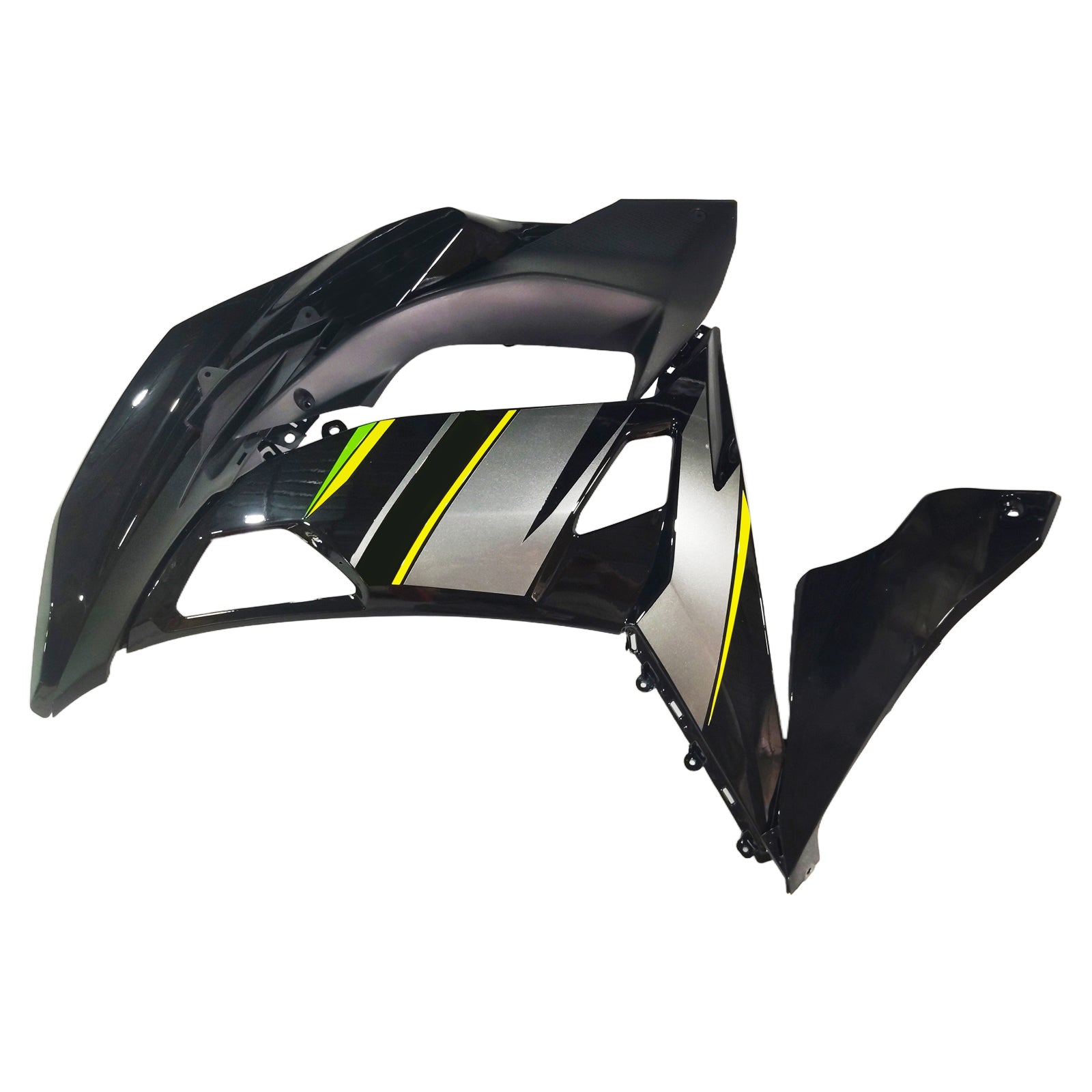 Amotopart Kit Carénage Kawasaki ER6F/Ninja650R 2017-2019 Carrosserie Plastique ABS