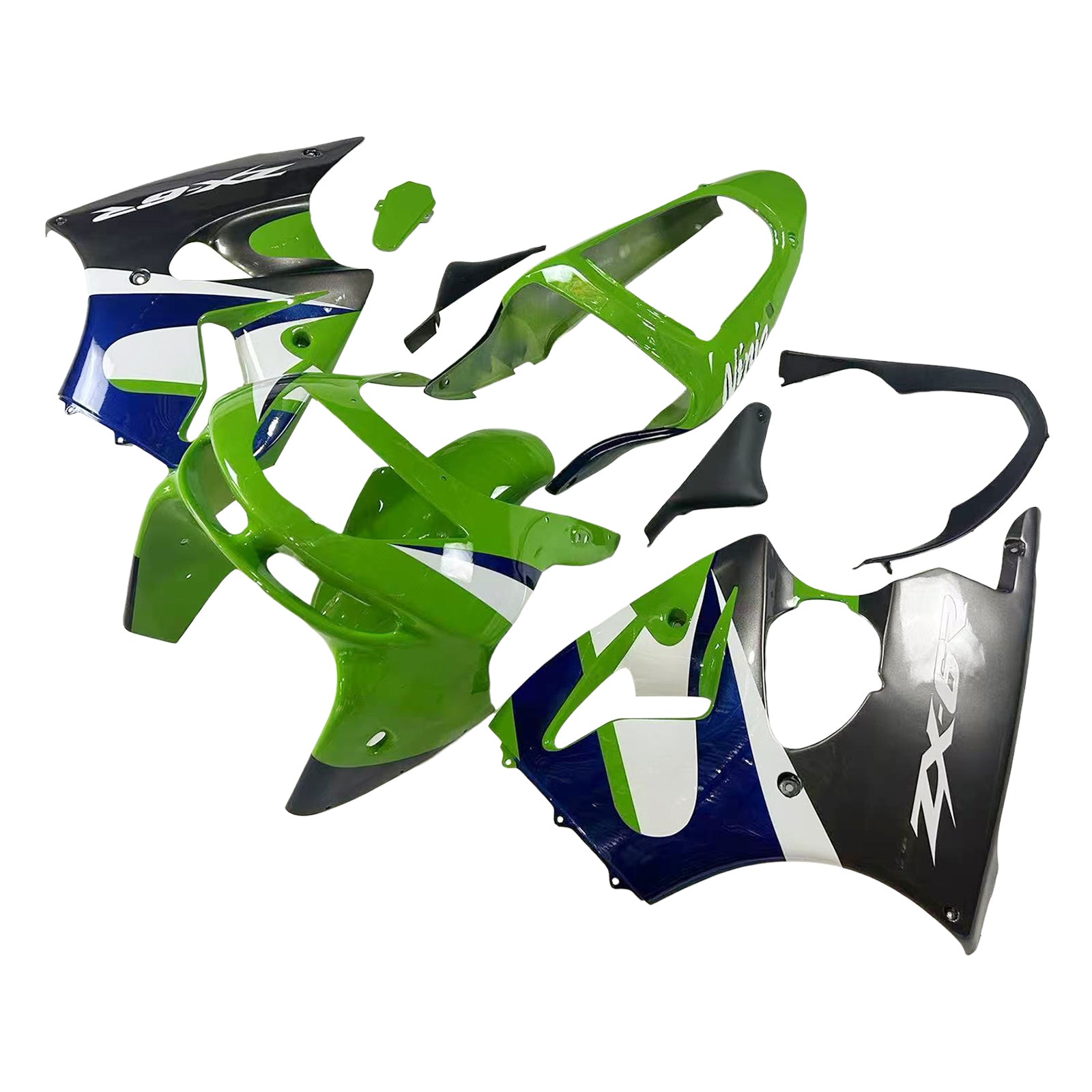 Amotopart Kawasaki ZX6R 1998-1999 Zestaw owiewek nadwozia z tworzywa ABS
