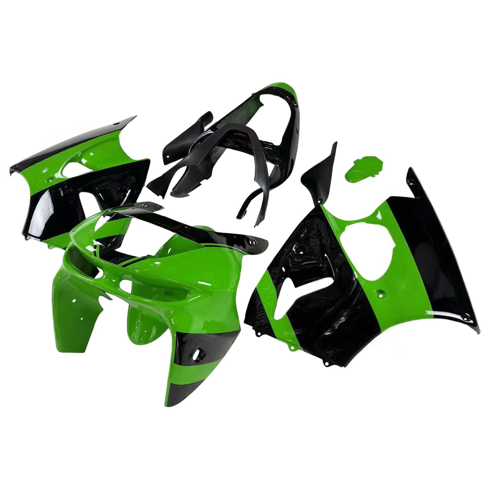 Amotopart Kawasaki ZX6R 1998-1999 ABS muovinen korin suojasarja