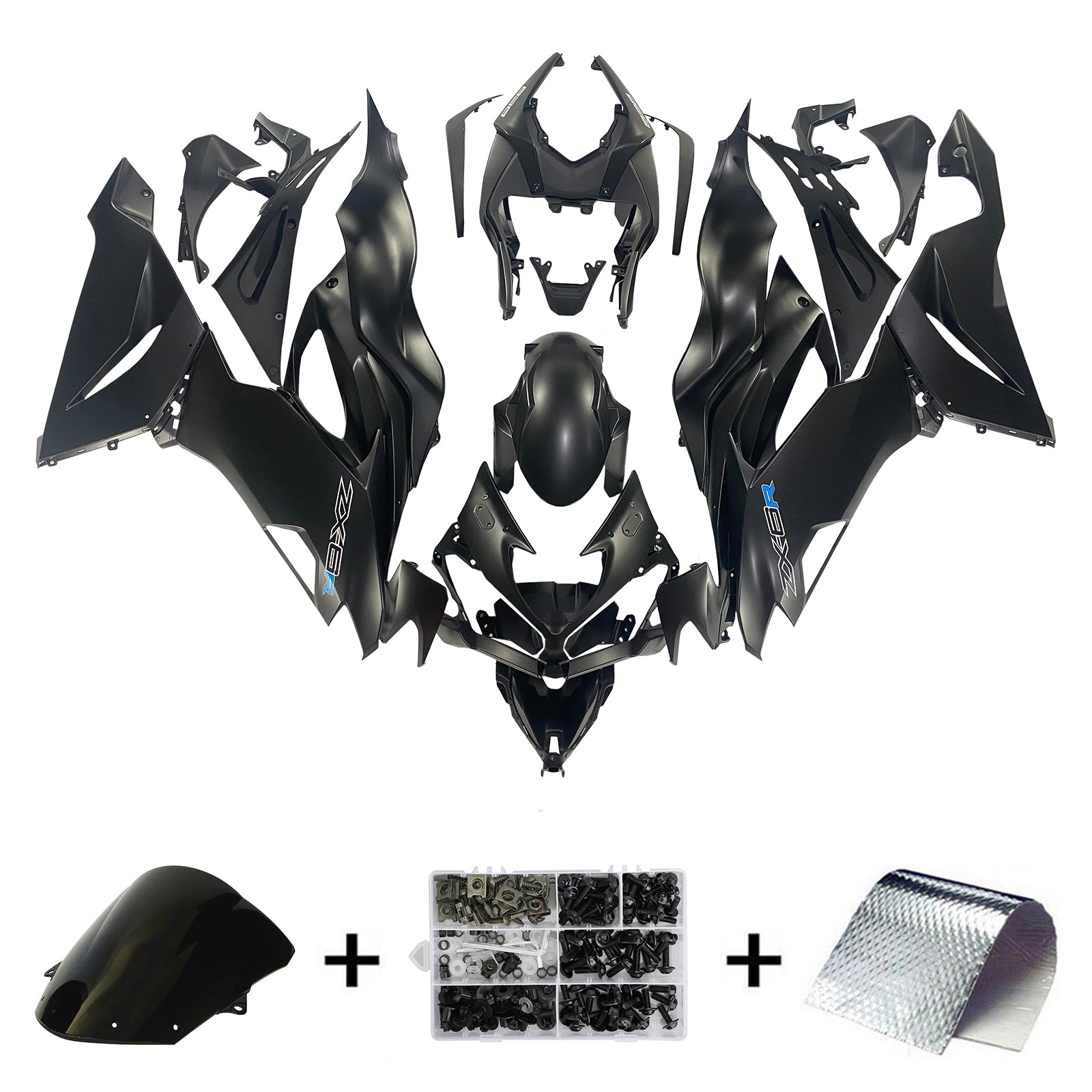 Amotopart Kawasaki ZX6R 2019-2023 ABS kunststof carrosseriekuipset