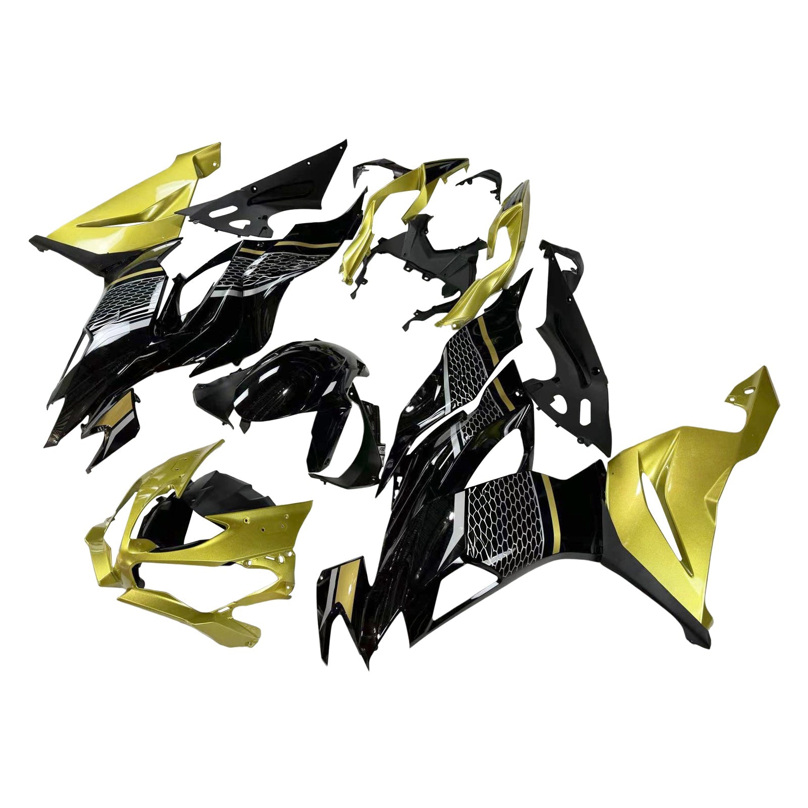 Amotopart Kawasaki ZX6R 2019-2023 ABS muovinen korin suojasarja