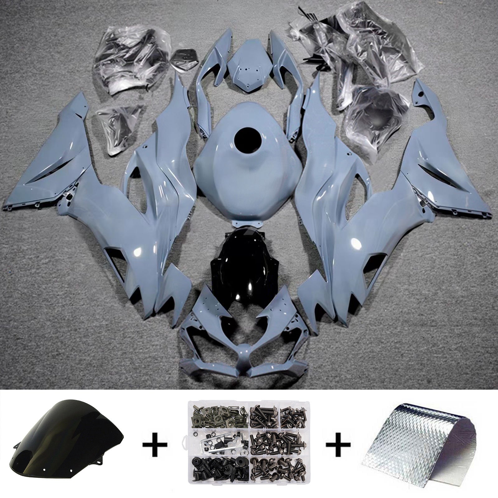 Zestaw owiewek z wtryskiwanego tworzywa ABS, kompatybilny z Kawasaki ZX6R 2019-2023