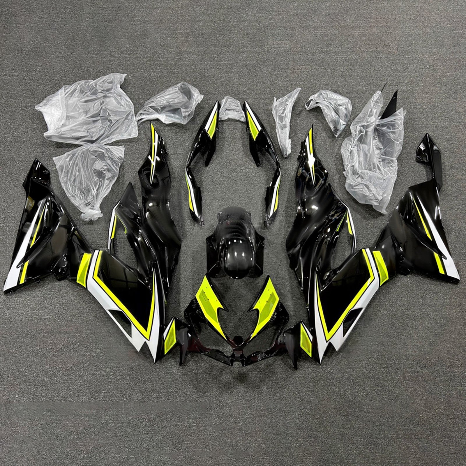 ABS-muovinen ruiskutettu suojasarja, yhteensopiva Kawasaki ZX6R 2019-2023 kanssa