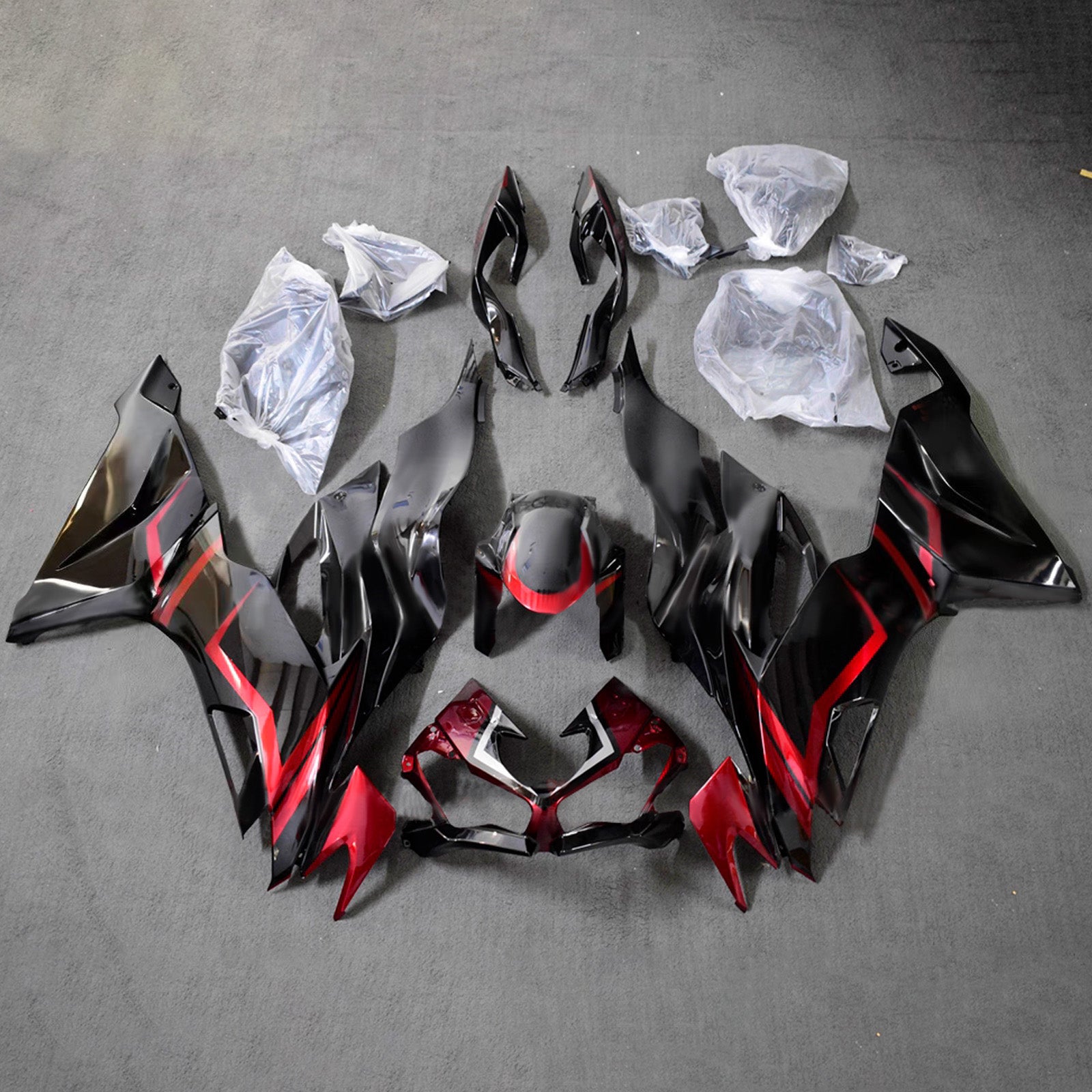 Kit carena iniettata in plastica ABS compatibile con Kawasaki ZX6R 2019-2023