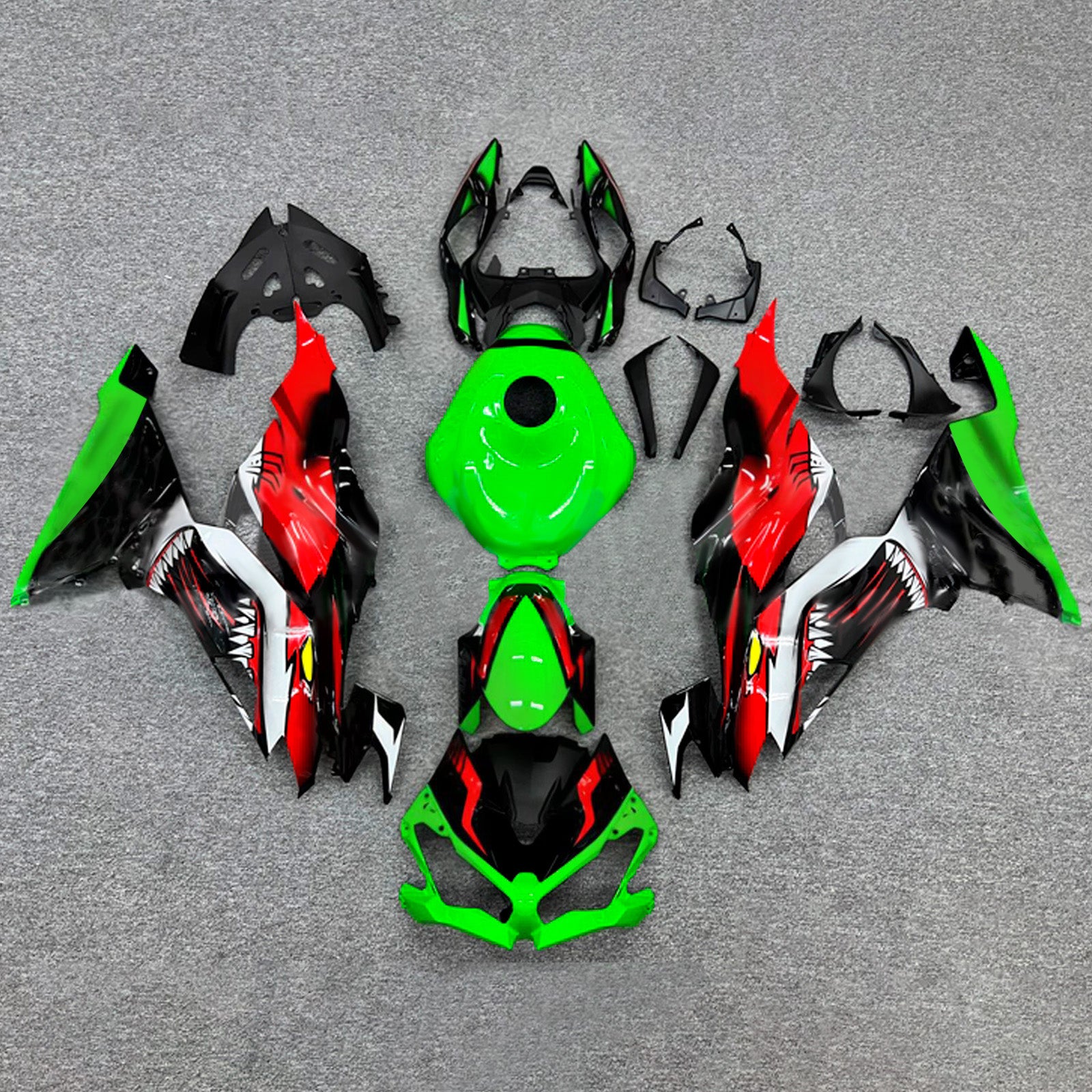 ABS-muovinen ruiskutettu suojasarja, yhteensopiva Kawasaki ZX6R 2019-2023 kanssa
