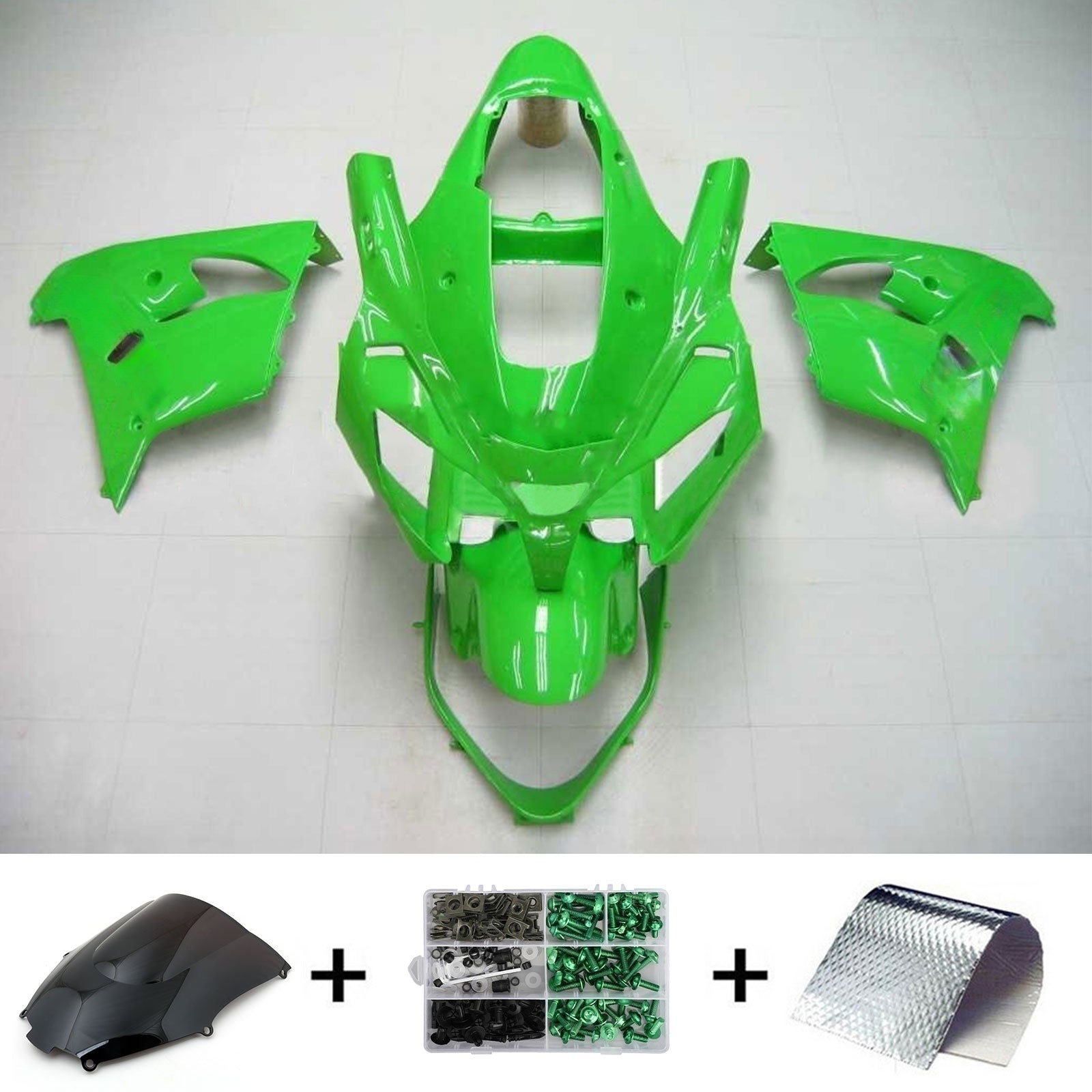 Kit de carénage Amotopart pour Kawasaki ZX9R 2002-2003 Générique