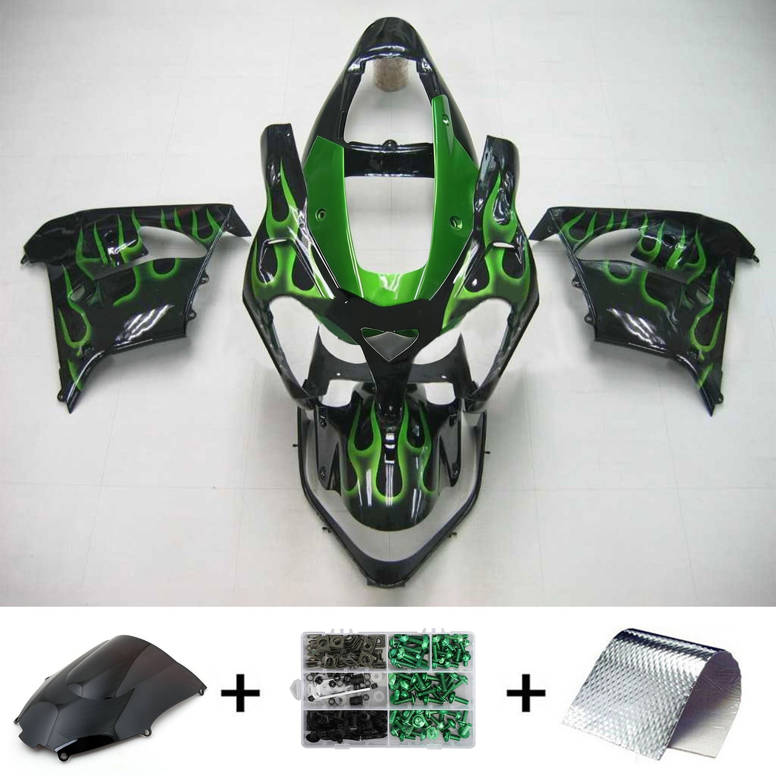 Amotopart kuipset voor Kawasaki ZX9R 2002-2003 Generiek