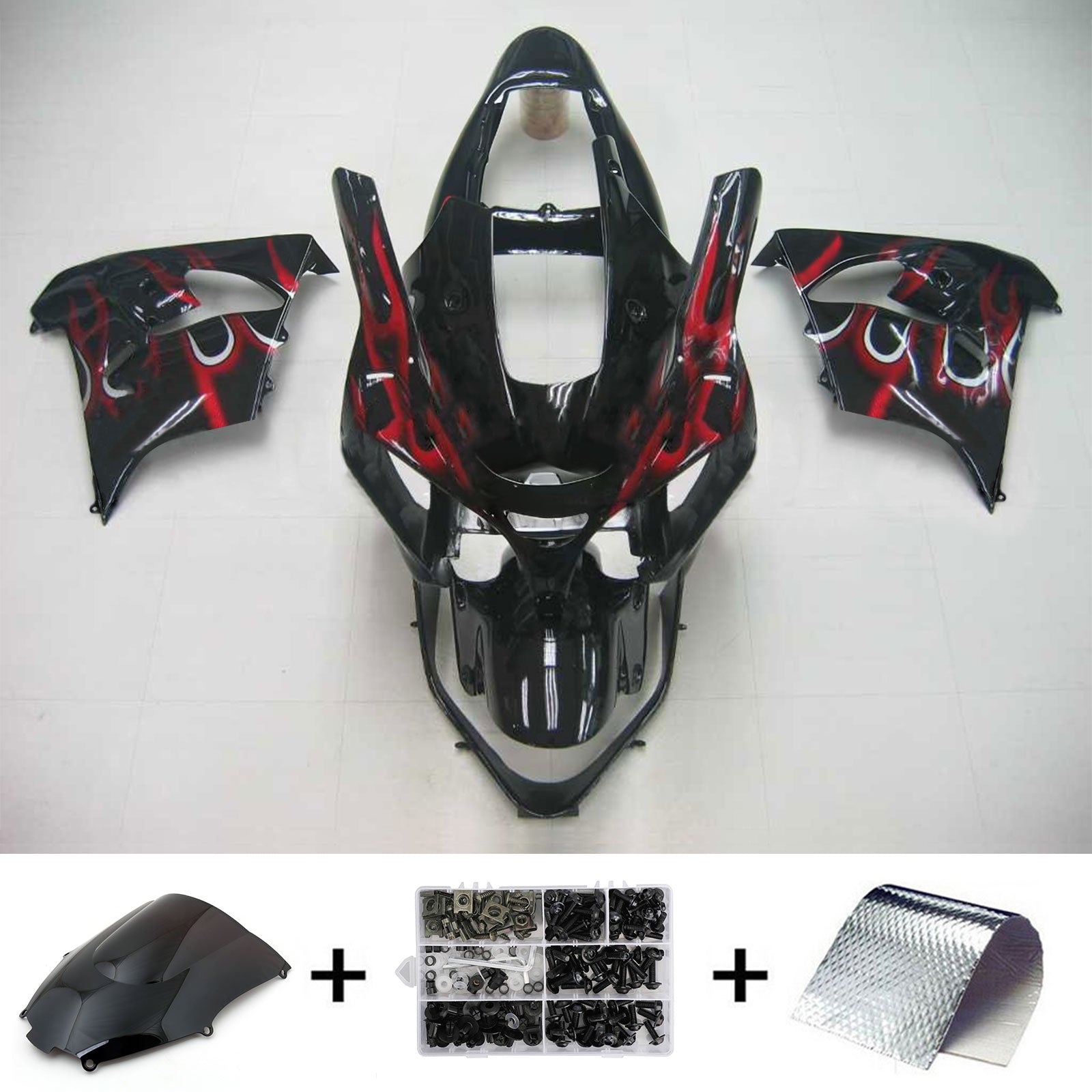 Komplet oklepa Amotopart za Kawasaki ZX9R 2002-2003 Generic