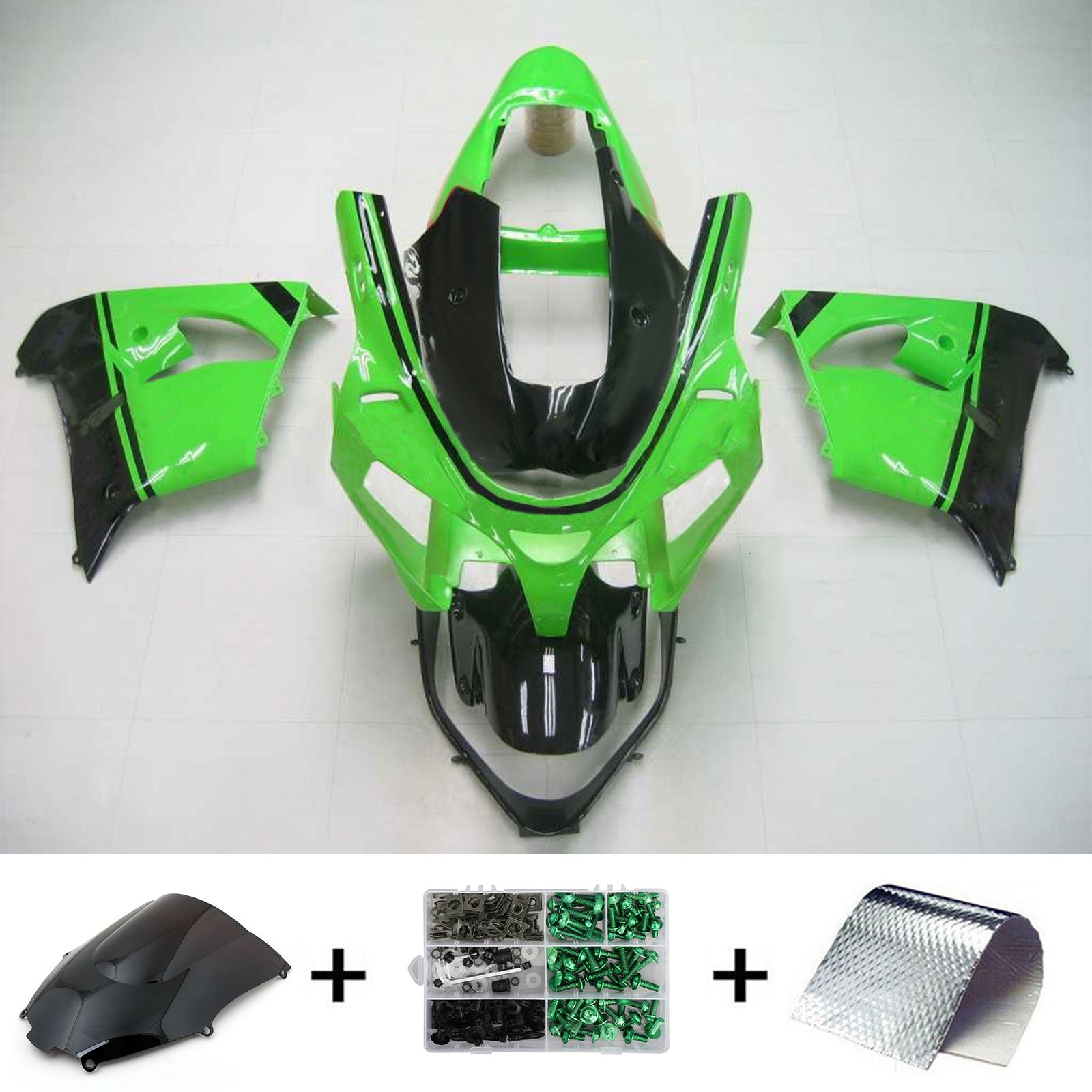 Kit de carénage Amotopart pour Kawasaki ZX9R 2002-2003 Générique