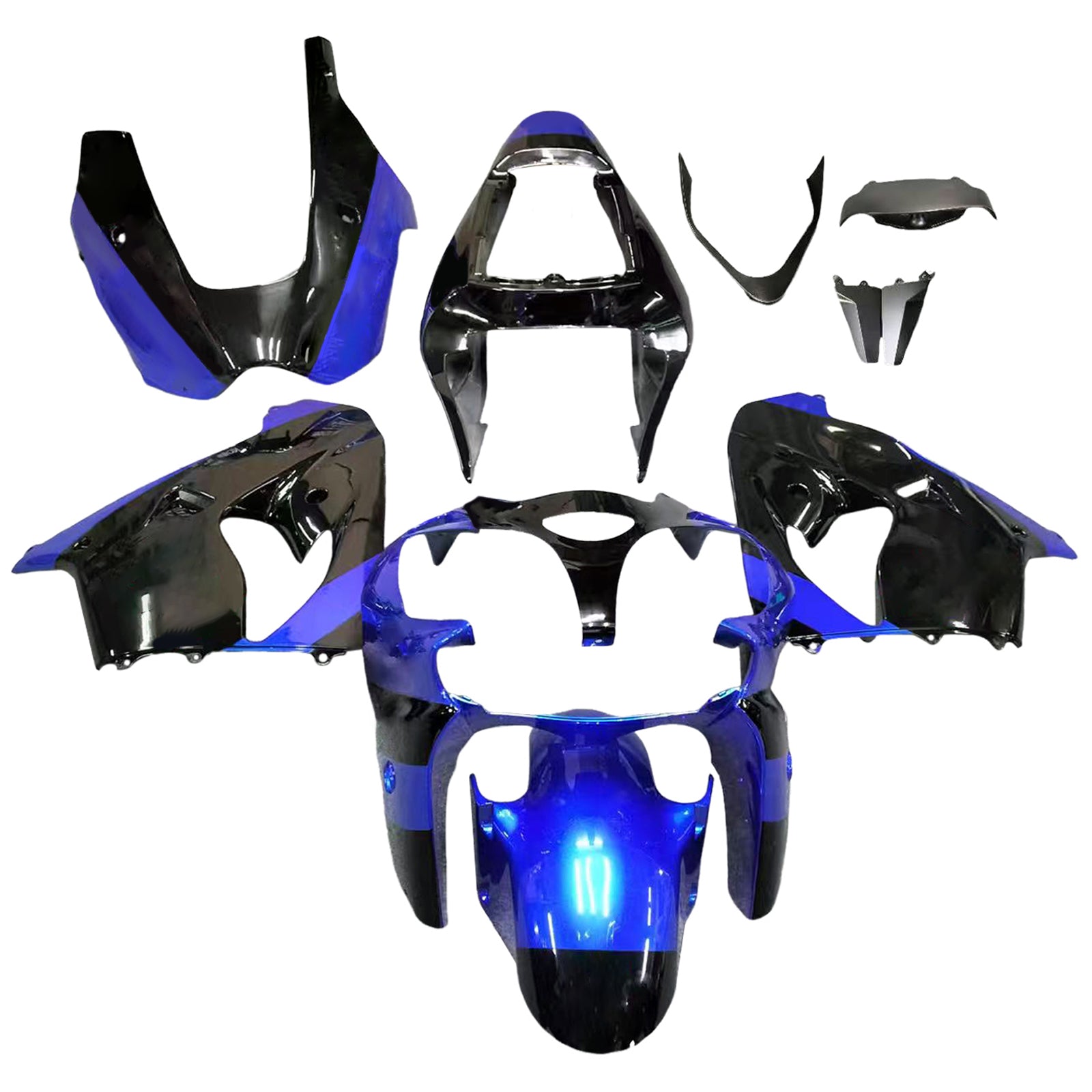 Amotopart Kawasaki ZX9R 2002-2003 ABS muovinen korin suojasarja