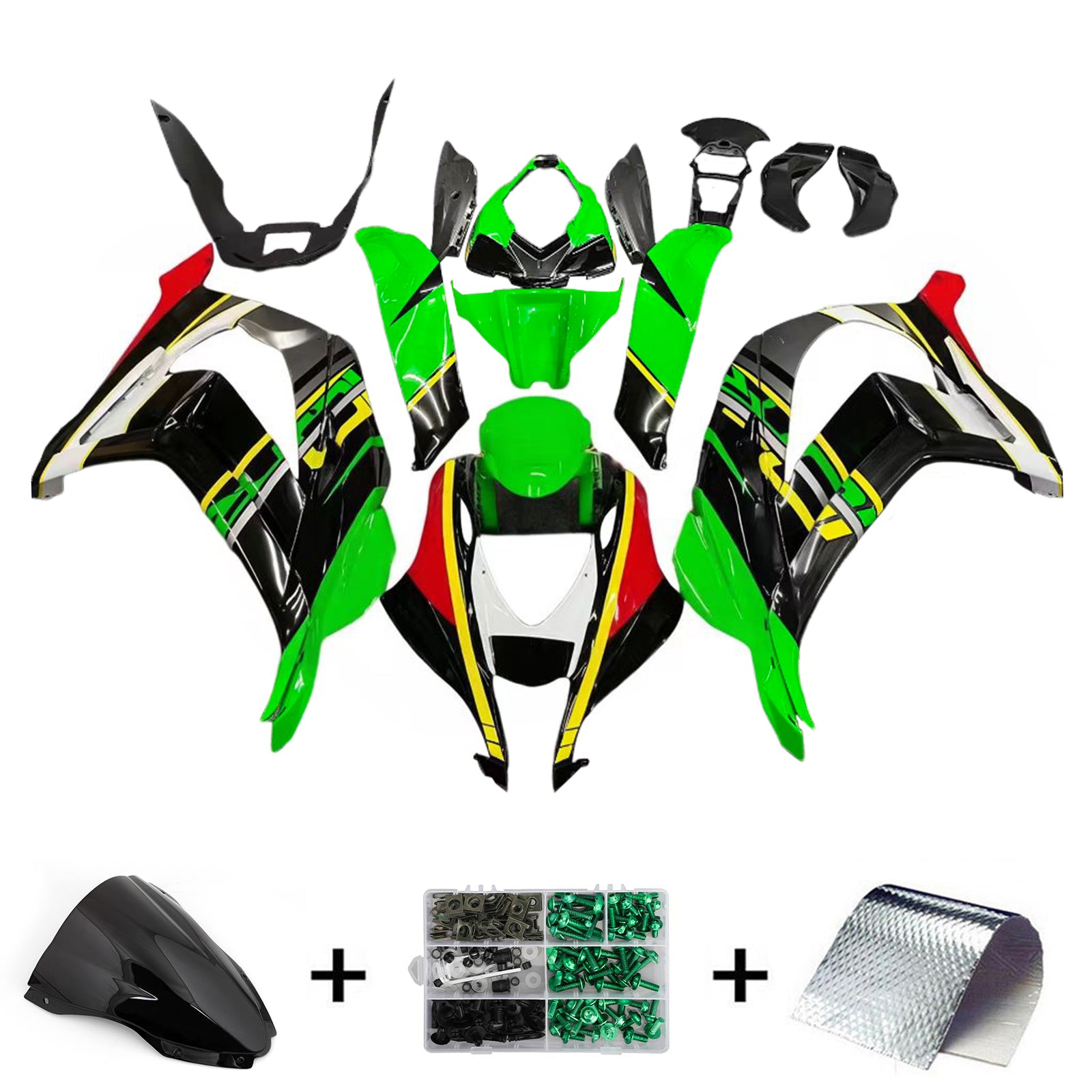 Kit de carénage Amotopart pour Kawasaki ZX10R 2016-2020 Générique