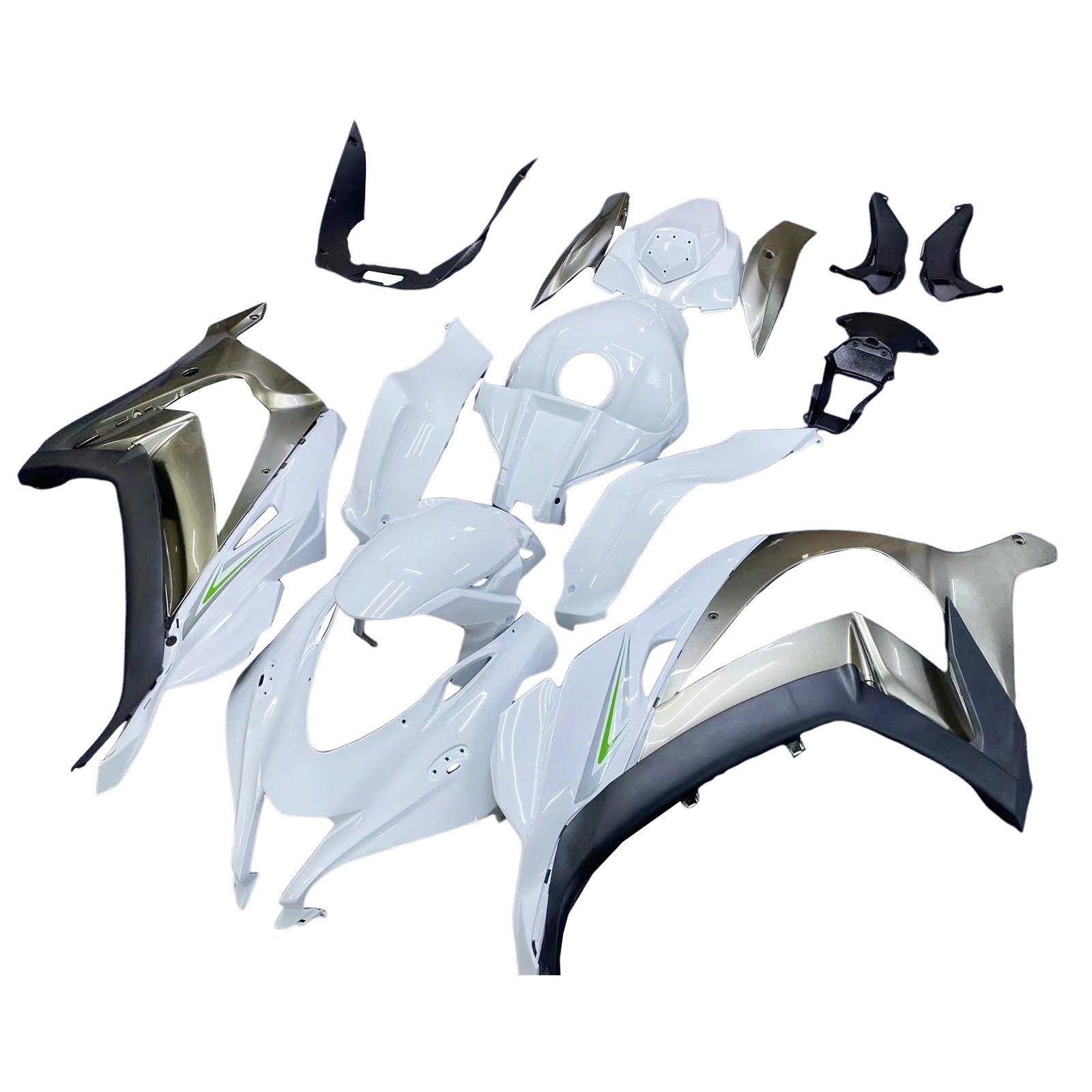 Amotopart Kawasaki ZX10R 2016-2020 Kit Carénage Carrosserie Plastique ABS