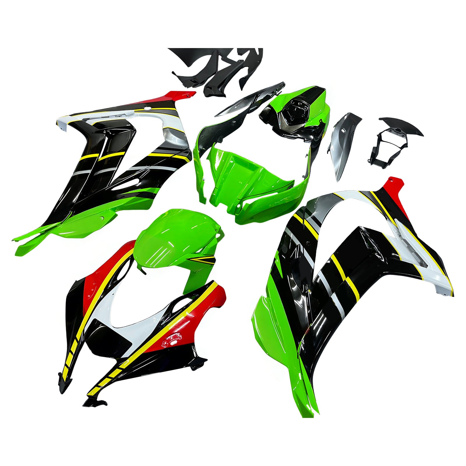 Amotopart Kawasaki ZX10R 2016-2020 Kit Carénage Carrosserie Plastique ABS
