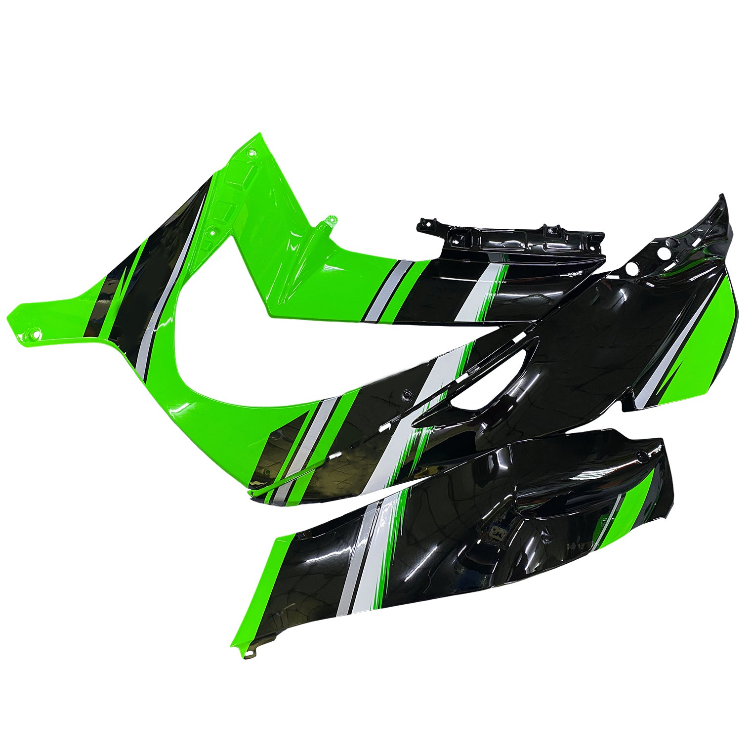 AMOTOPART KAWASAKI ZX10R 2016-2020 KIT SQUARE PLASTIC ABS