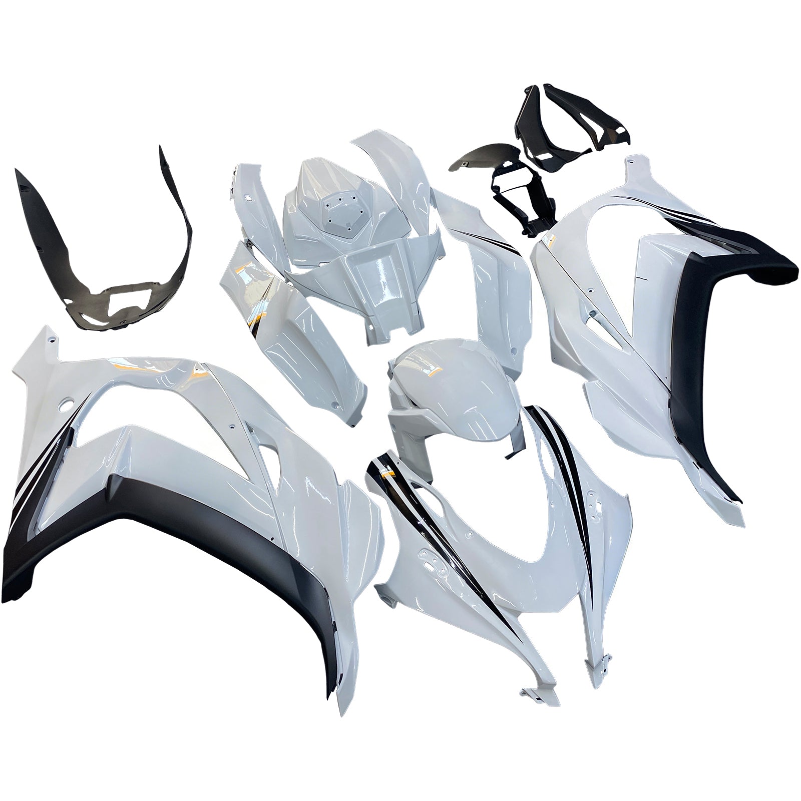 Amotopart Kawasaki ZX10R 2016-2020 Kit Carénage Carrosserie Plastique ABS