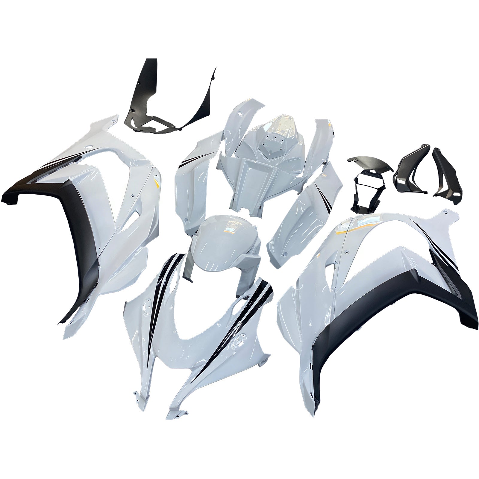 Amotopart Kawasaki ZX10R 2016-2020 Kit Carénage Carrosserie Plastique ABS