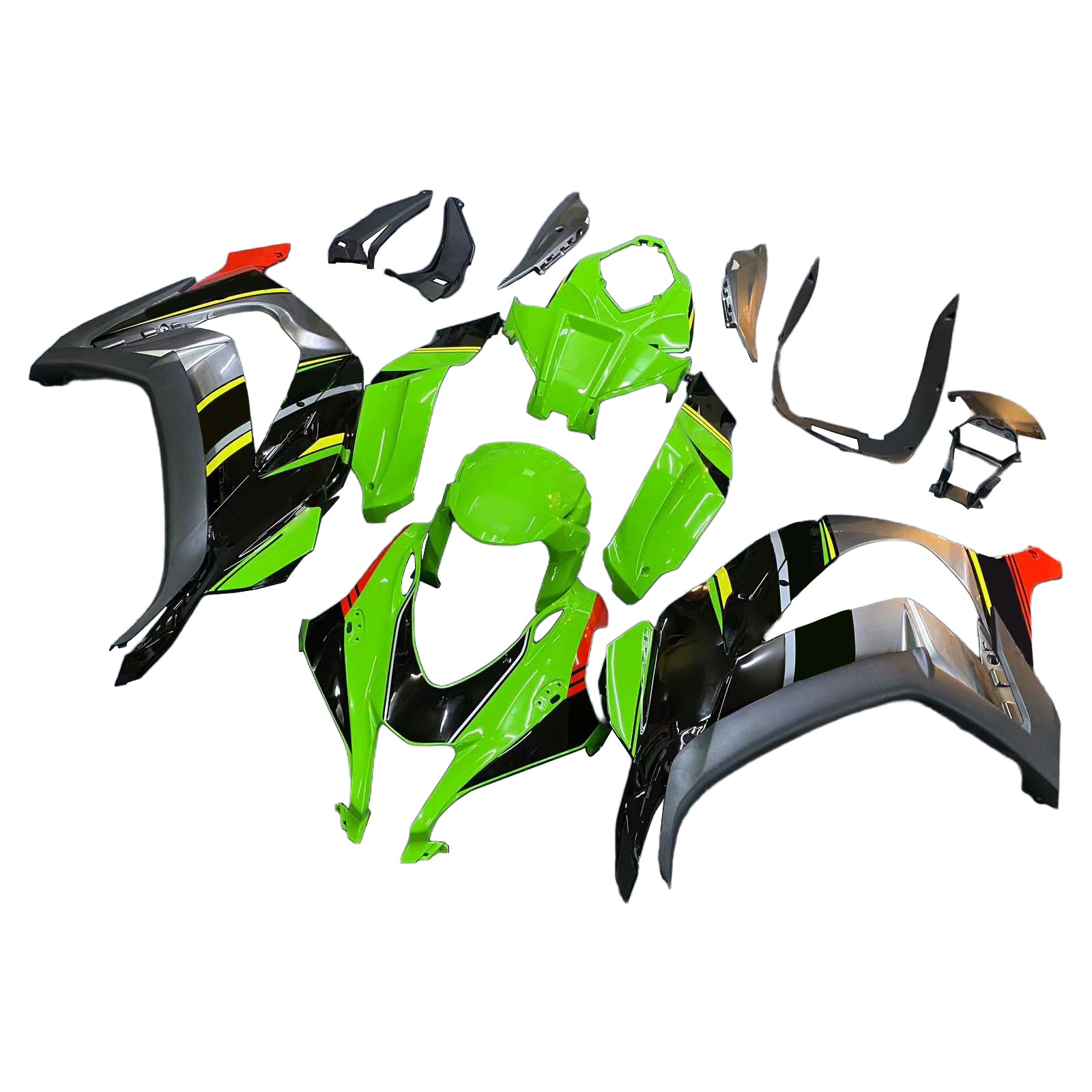 Amotopart Kawasaki ZX10R 2016-2020 Kit kvadratni plastični abs