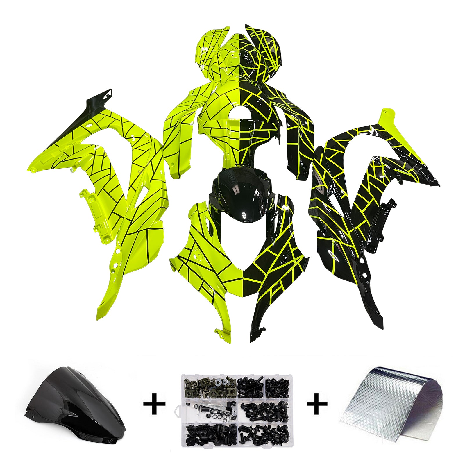 Kit de carénage injecté en plastique ABS pour Kawasaki ZX10R 2016-2020