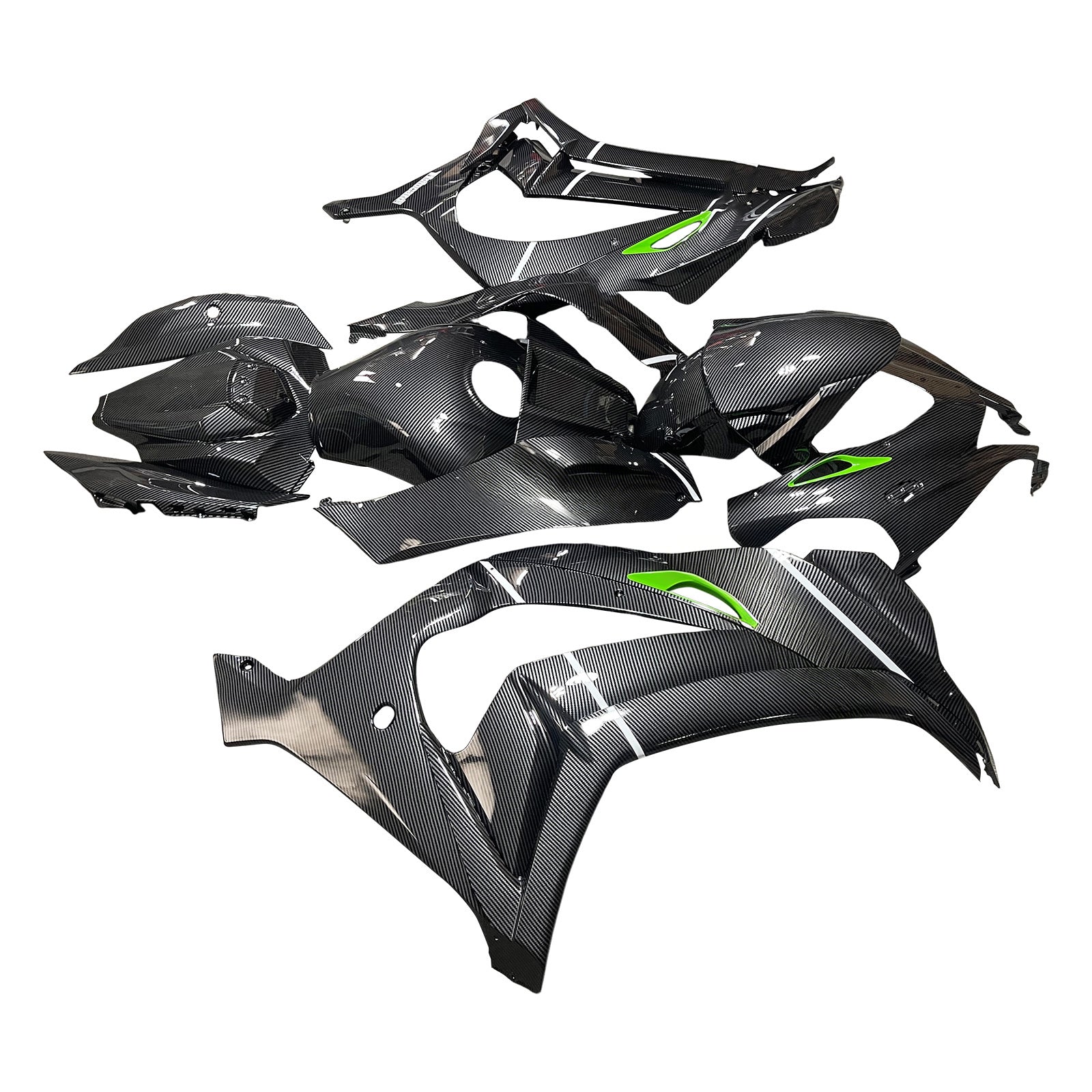 ABS-muovinen ruiskutettu suojasarja, yhteensopiva Kawasaki ZX10R 2016-2020 kanssa