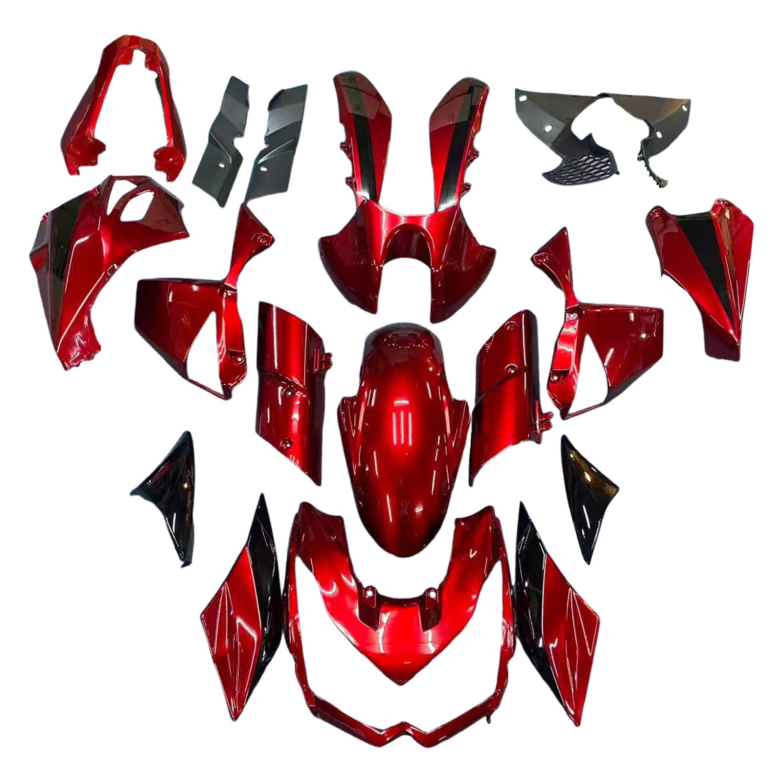 Kit de carenado de inyección Bodywork ABS de plástico adecuado para Kawasaki Z1000 2010-2013