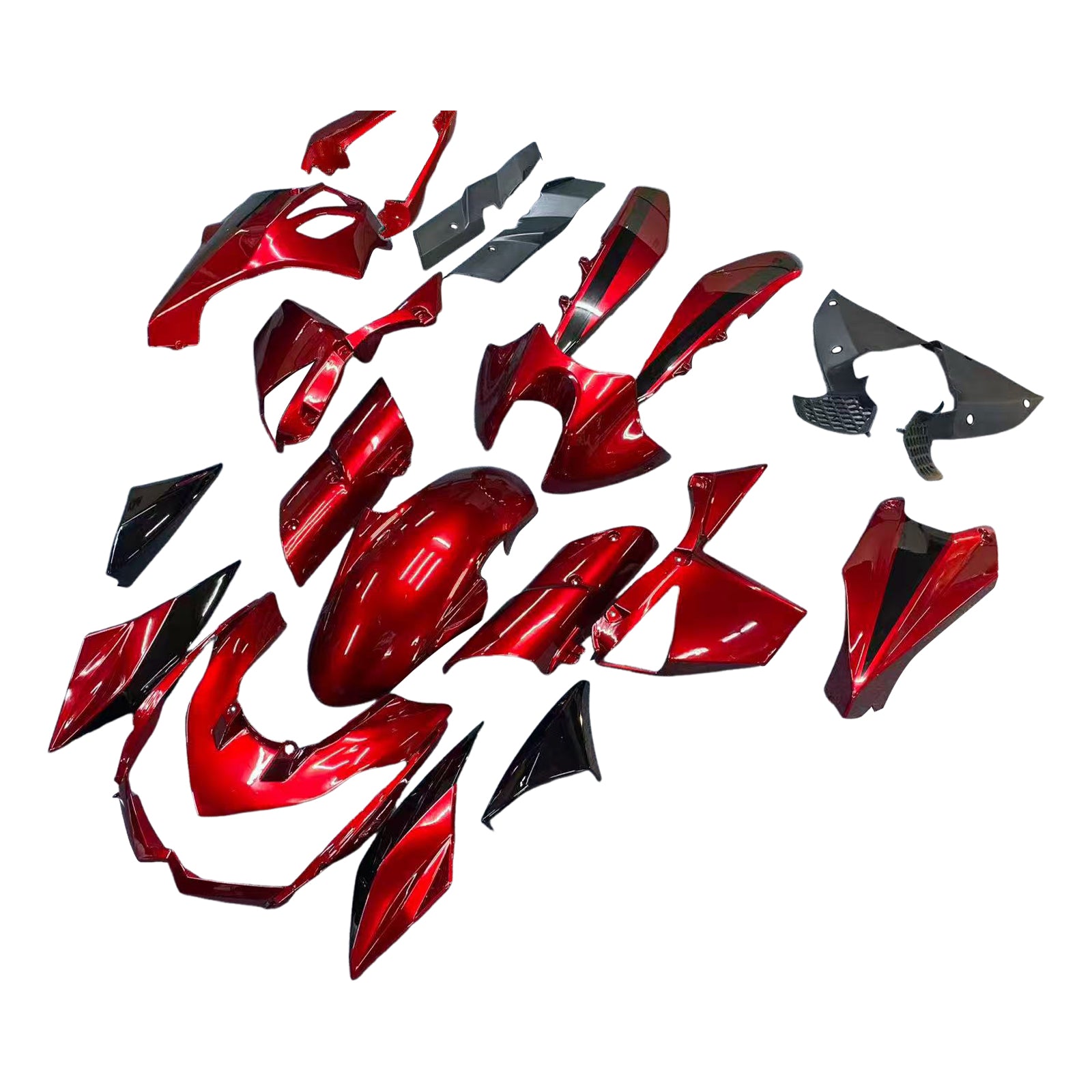 Kit de carenado de inyección Bodywork ABS de plástico adecuado para Kawasaki Z1000 2010-2013