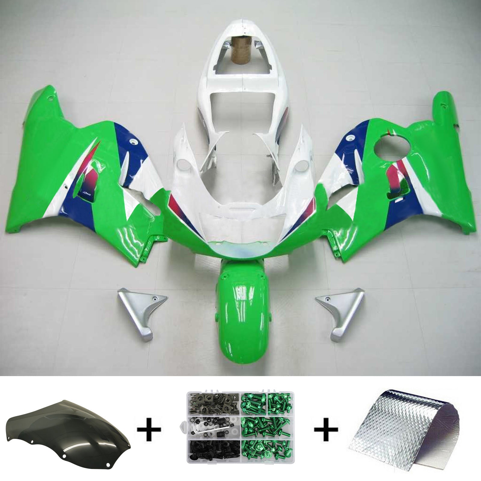 Kit de carénage Amotopart pour Kawasaki ZXR400 1992-1996 Générique