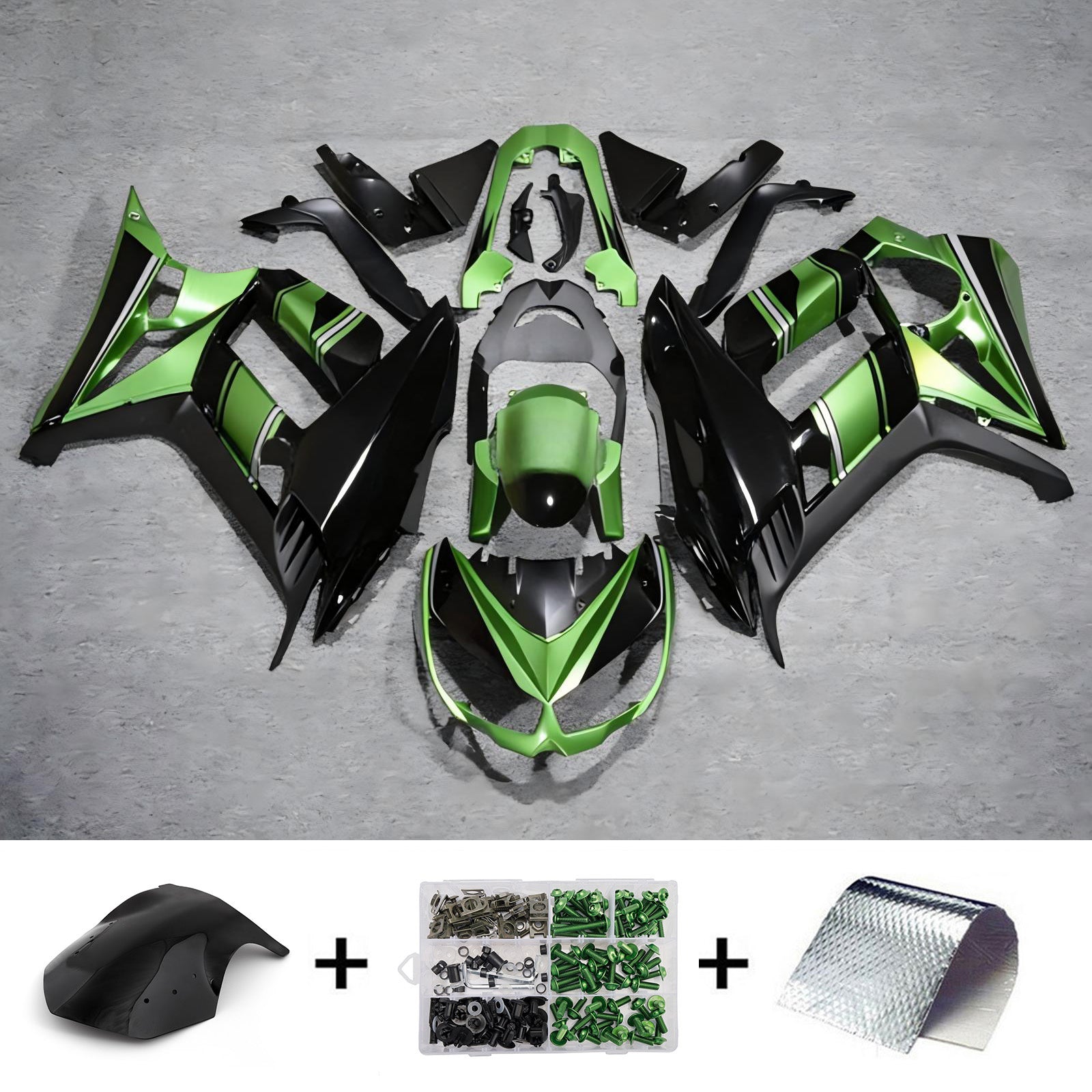 Kit de carénage injecté en plastique ABS compatible avec Kawasaki Z1000SX 2010-2015