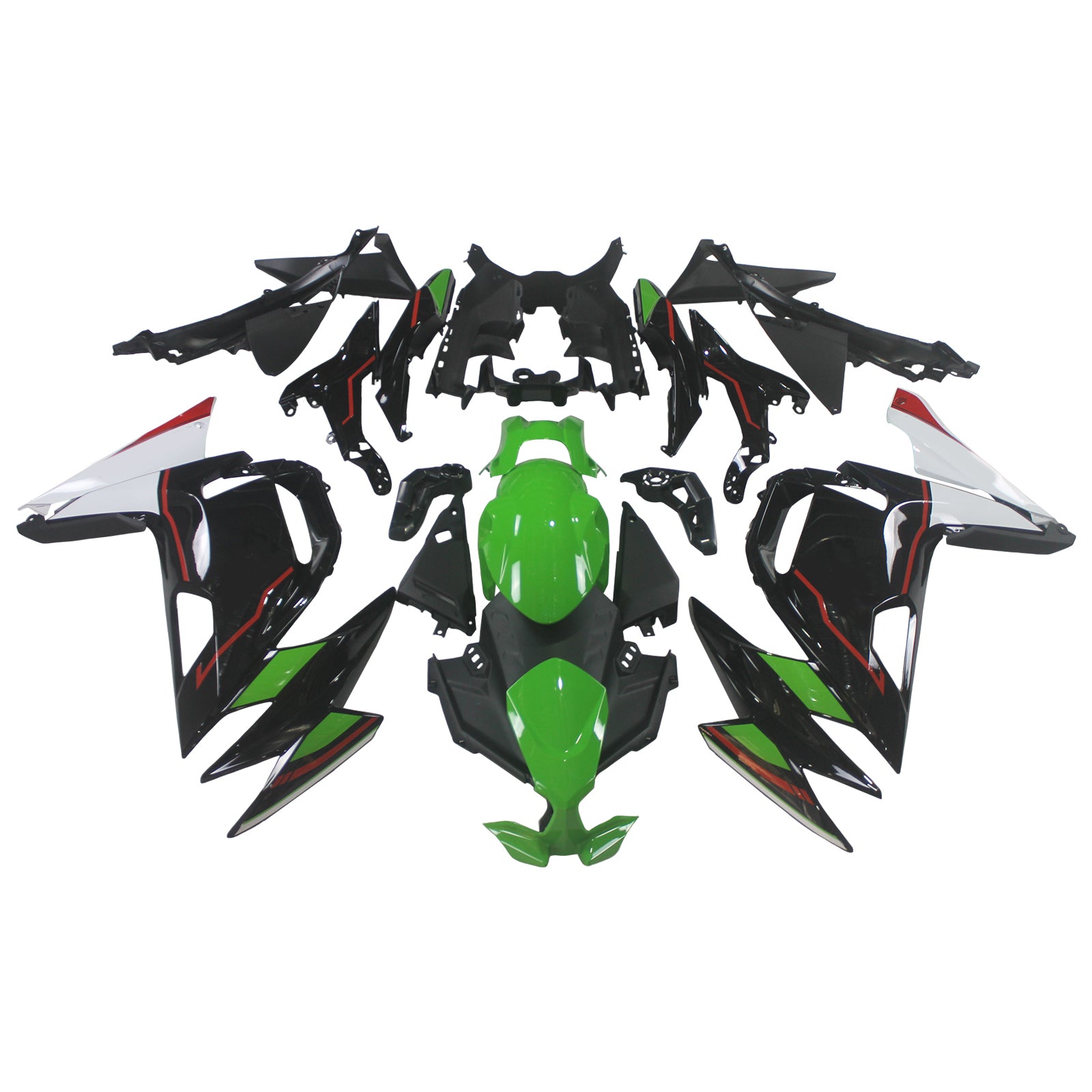 Amotopart Kit Carénage Kawasaki ER-6F Ninja650 2020-2023 Carrosserie ABS