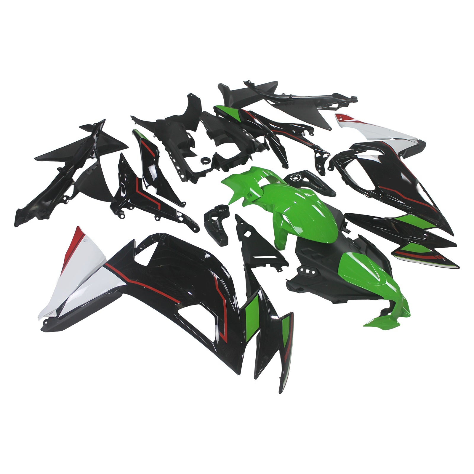 Amotopart Kit Carénage Kawasaki ER-6F Ninja650 2020-2023 Carrosserie ABS