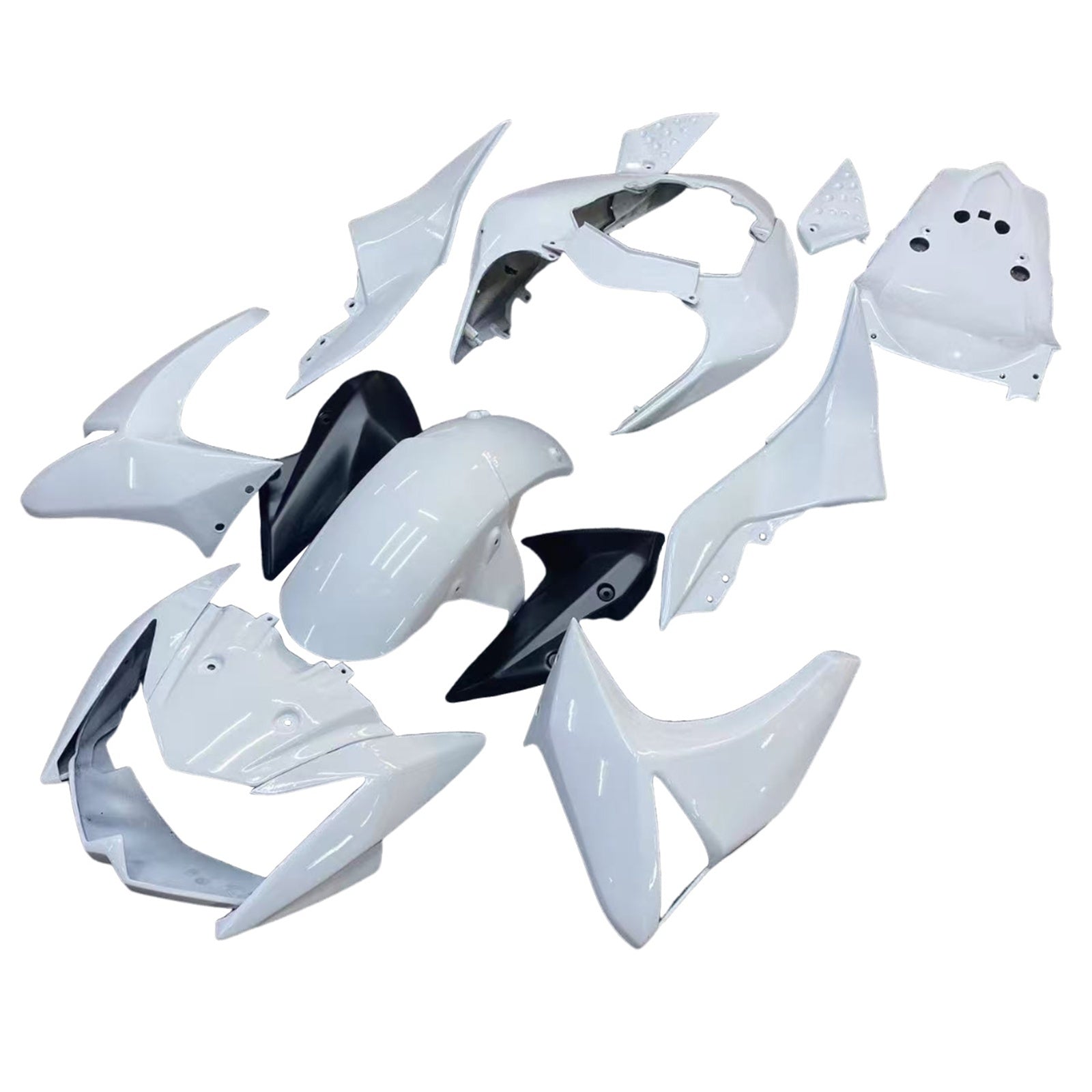 Amotopart Kawasaki Z1000 2003-2006 Kit Carénage Carrosserie Plastique ABS