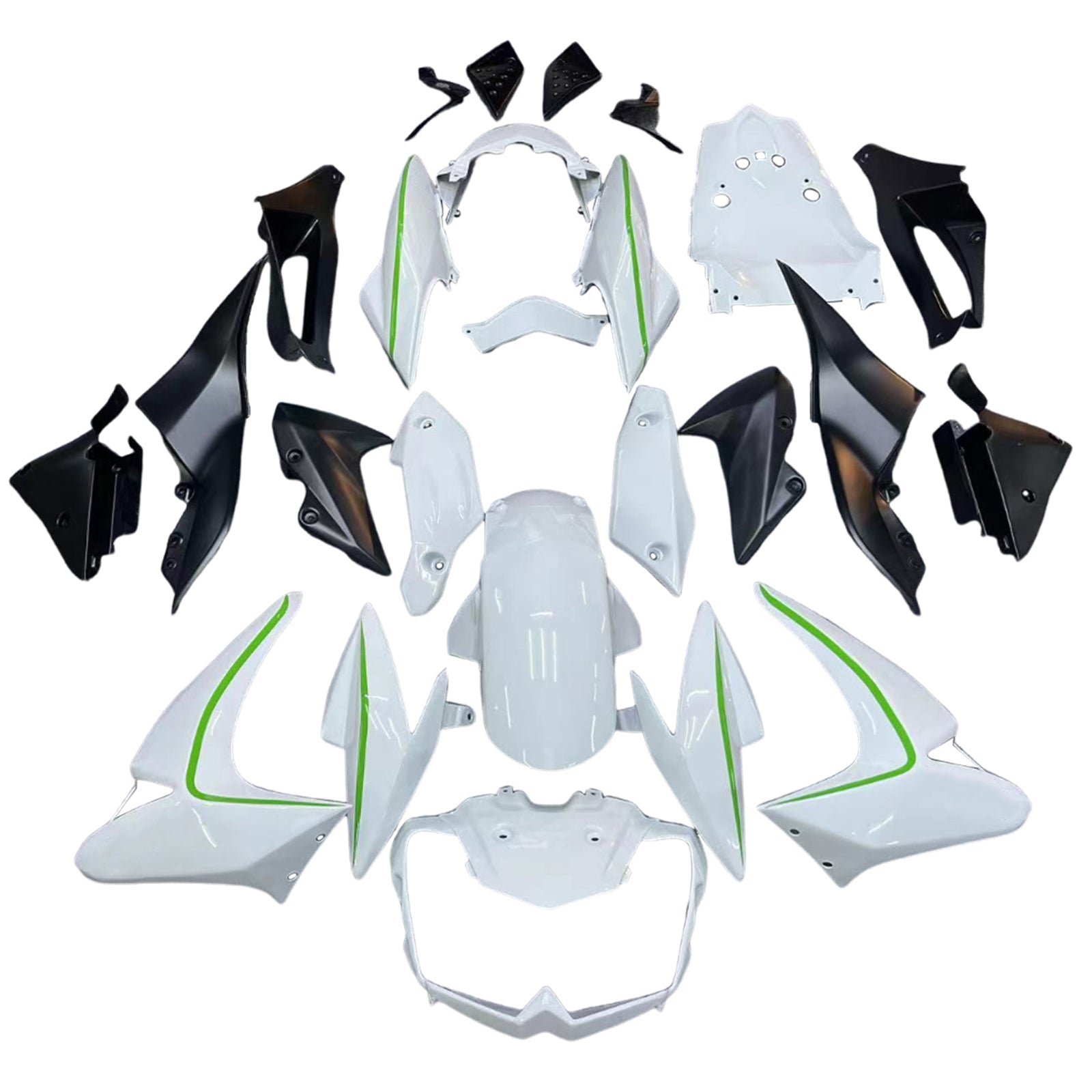 Amotopart Kawasaki Z1000 2003-2006 ABS muovinen korin suojasarja
