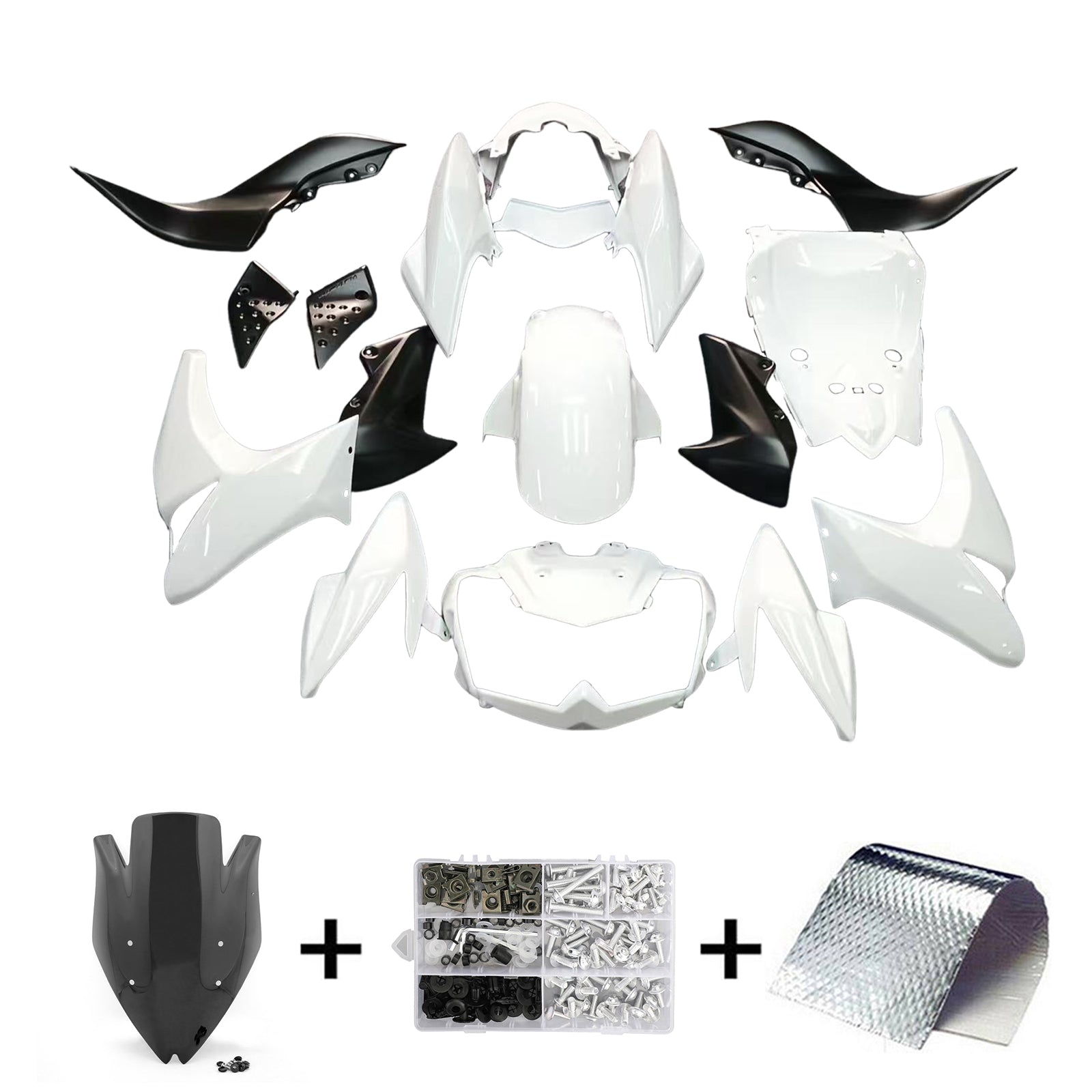 Kit de carénage d'injection Kawasaki Z1000 2007-2009, carrosserie en plastique ABS