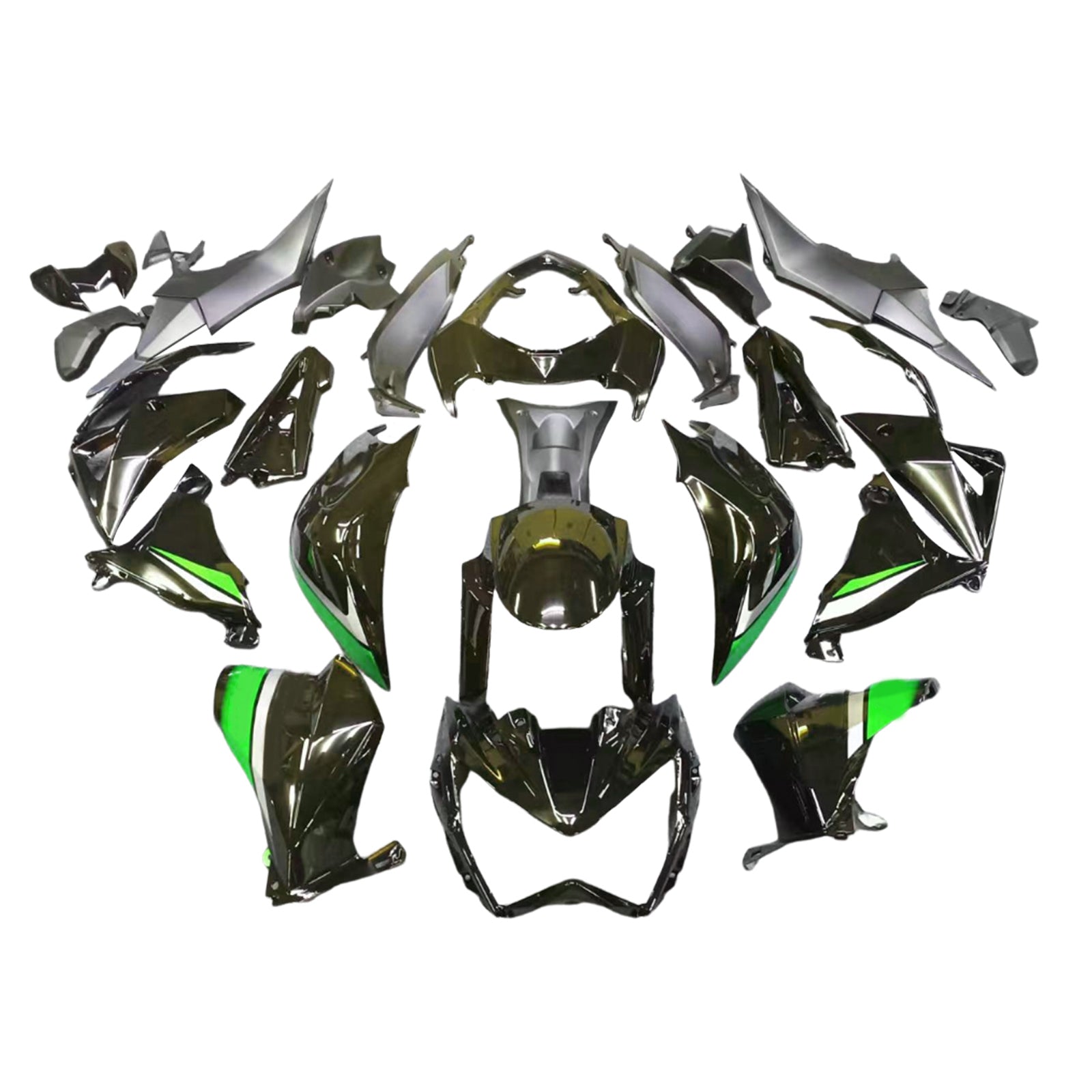 Amotopart Kawasaki Z800 2013-2018 Kit Carénage Carrosserie Plastique ABS