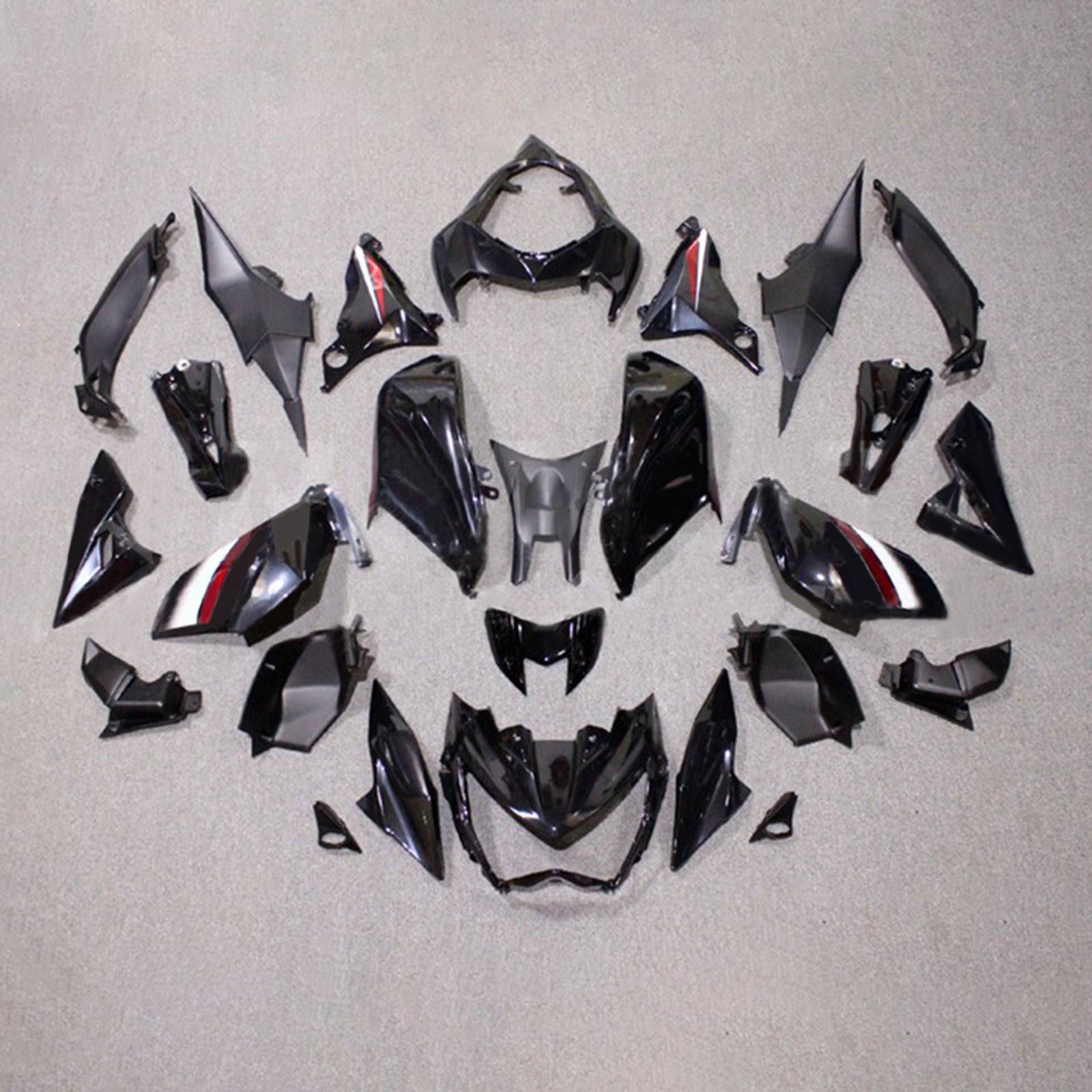 Amotopart Kawasaki Z800 2013-2018 Kit Carénage Carrosserie Plastique ABS