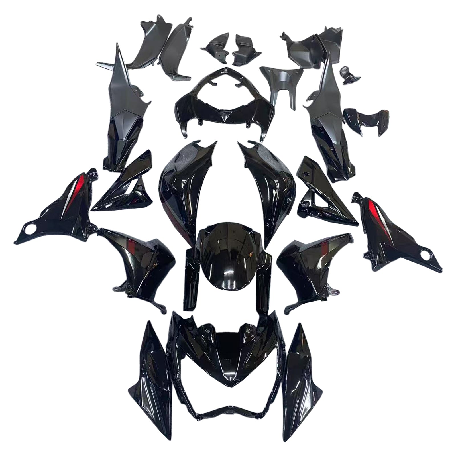 Amotopart Kawasaki Z800 2013-2018 Kit Carénage Carrosserie Plastique ABS