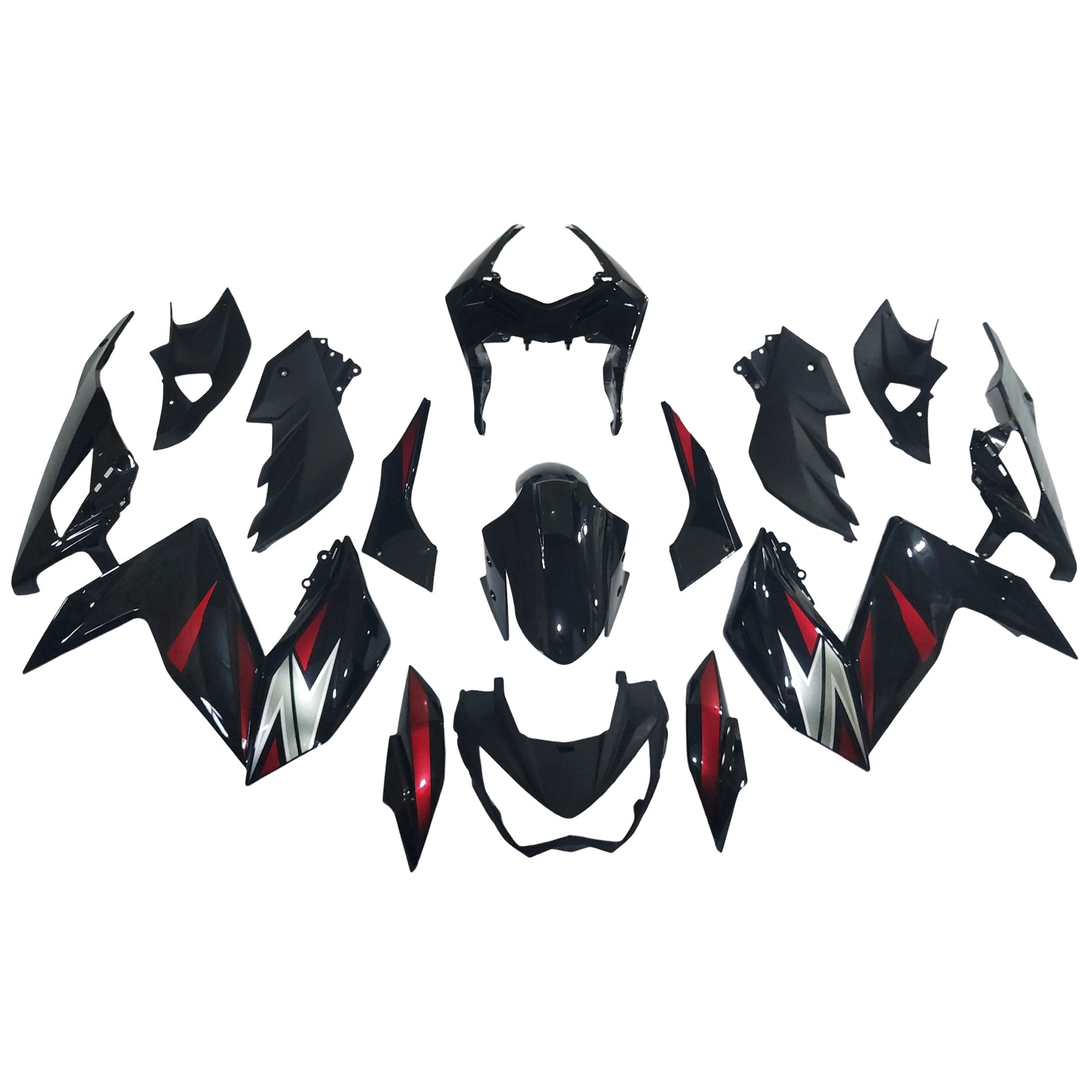 Injection Fairing Kit Bodywork Plastic ABS fit For Kawasaki Z250 Z300 2015-2016