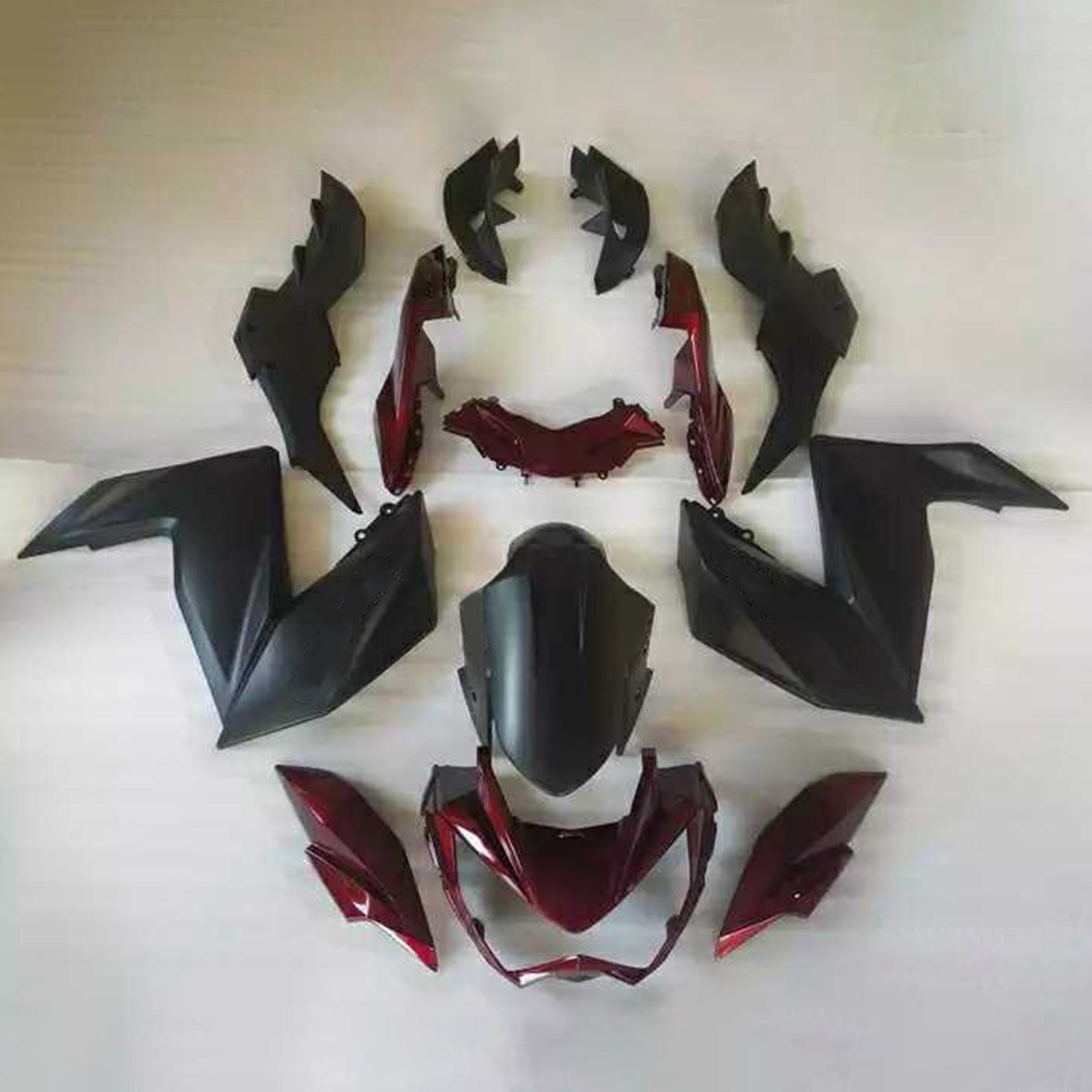Injectie kuip kit carrosserie plastic abs geschikt voor Kawasaki Z250 Z300 2015-2016