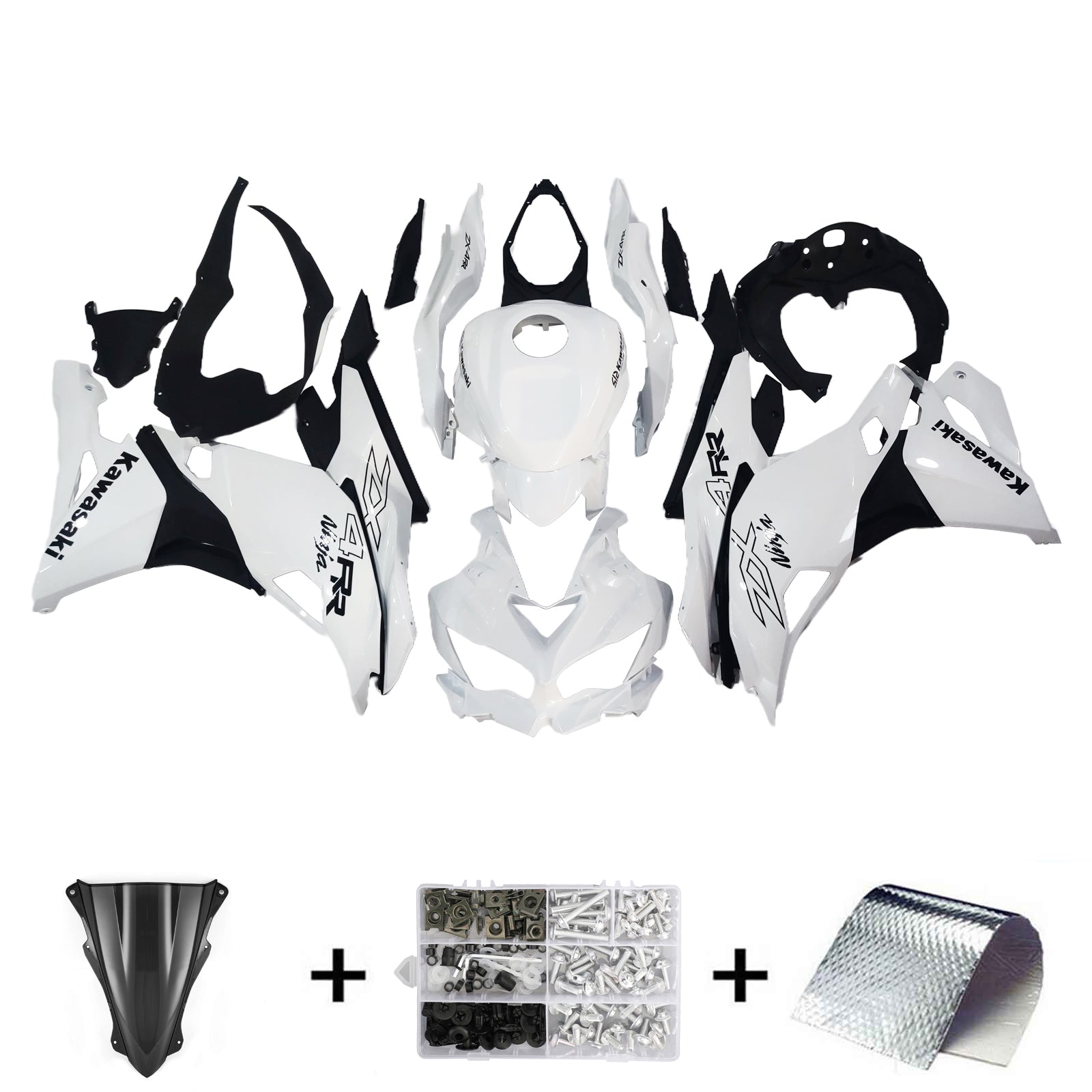 Kit de carénage d'injection Kawasaki Ninja ZX-25R ZX-4R ZX-4RR 2019-2024