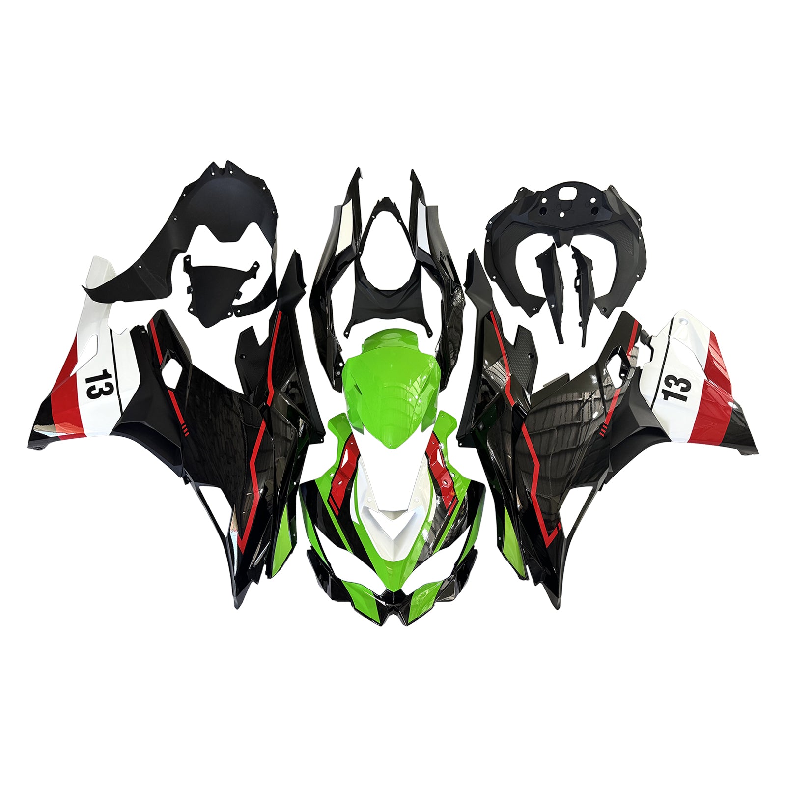 Kit de carénage d'injection Kawasaki Ninja ZX-25R ZX-4R ZX-4RR 2019-2024