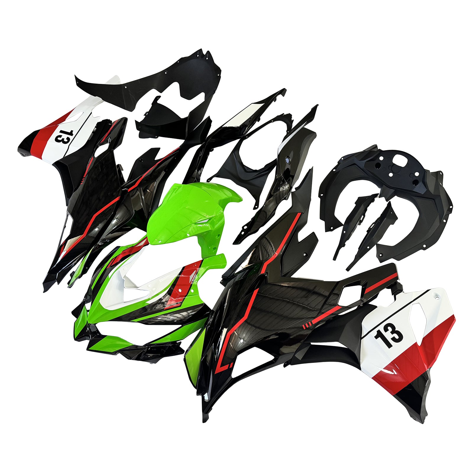 Kit de carénage d'injection Kawasaki Ninja ZX-25R ZX-4R ZX-4RR 2019-2024