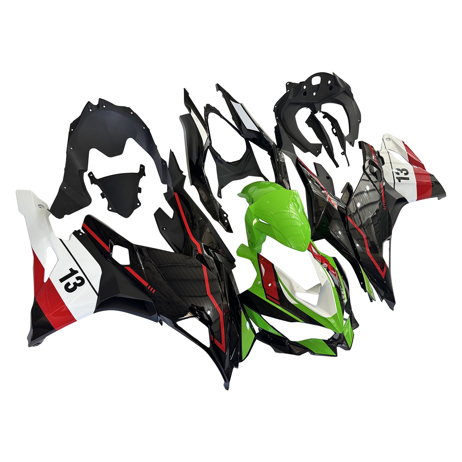 Kit de carénage d'injection Kawasaki Ninja ZX-25R ZX-4R ZX-4RR 2019-2024