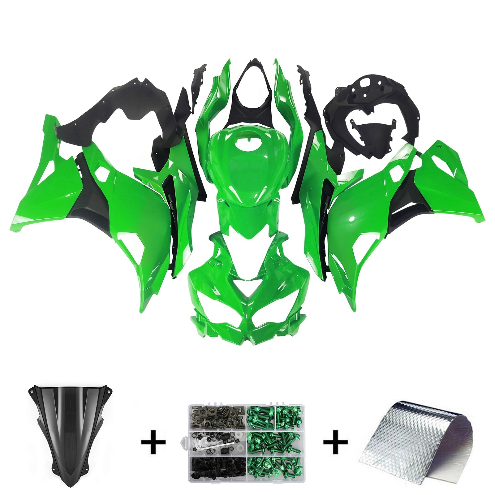 Kit de carénage d'injection Kawasaki Ninja ZX-25R ZX-4R ZX-4RR 2019-2024
