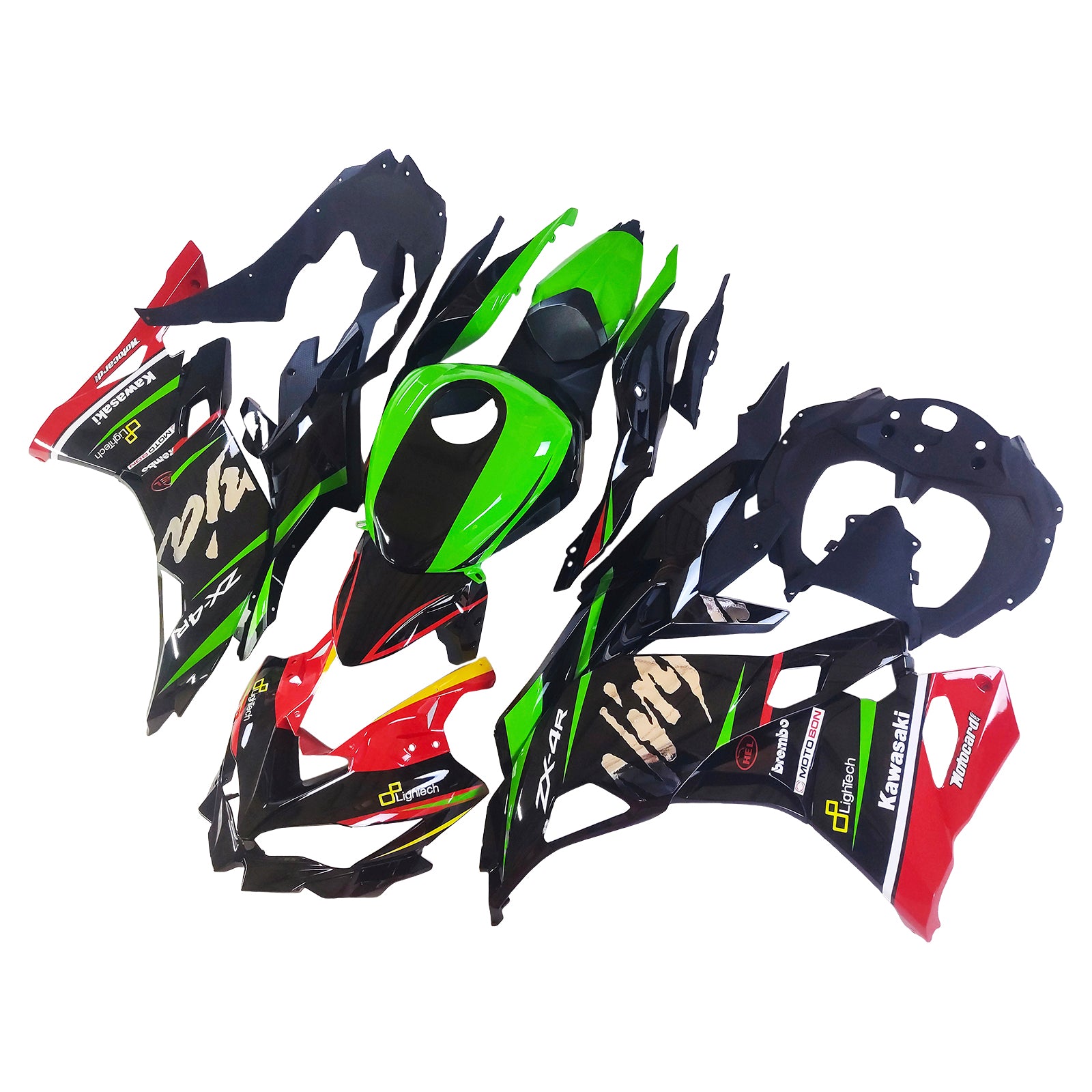 Kit de carénage d'injection Kawasaki Ninja ZX-25R ZX-4R ZX-4RR 2019-2024