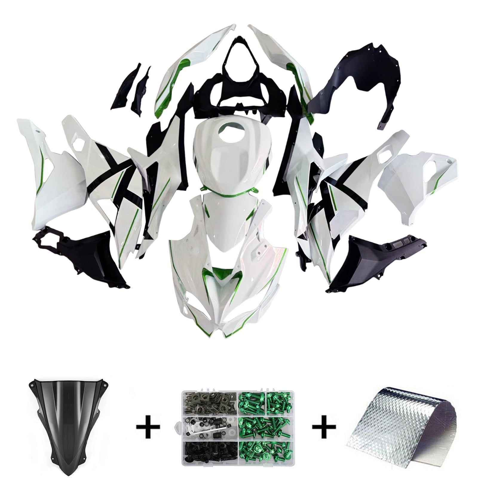 Kit de carénage d'injection Kawasaki Ninja ZX-25R ZX-4R ZX-4RR 2019-2024