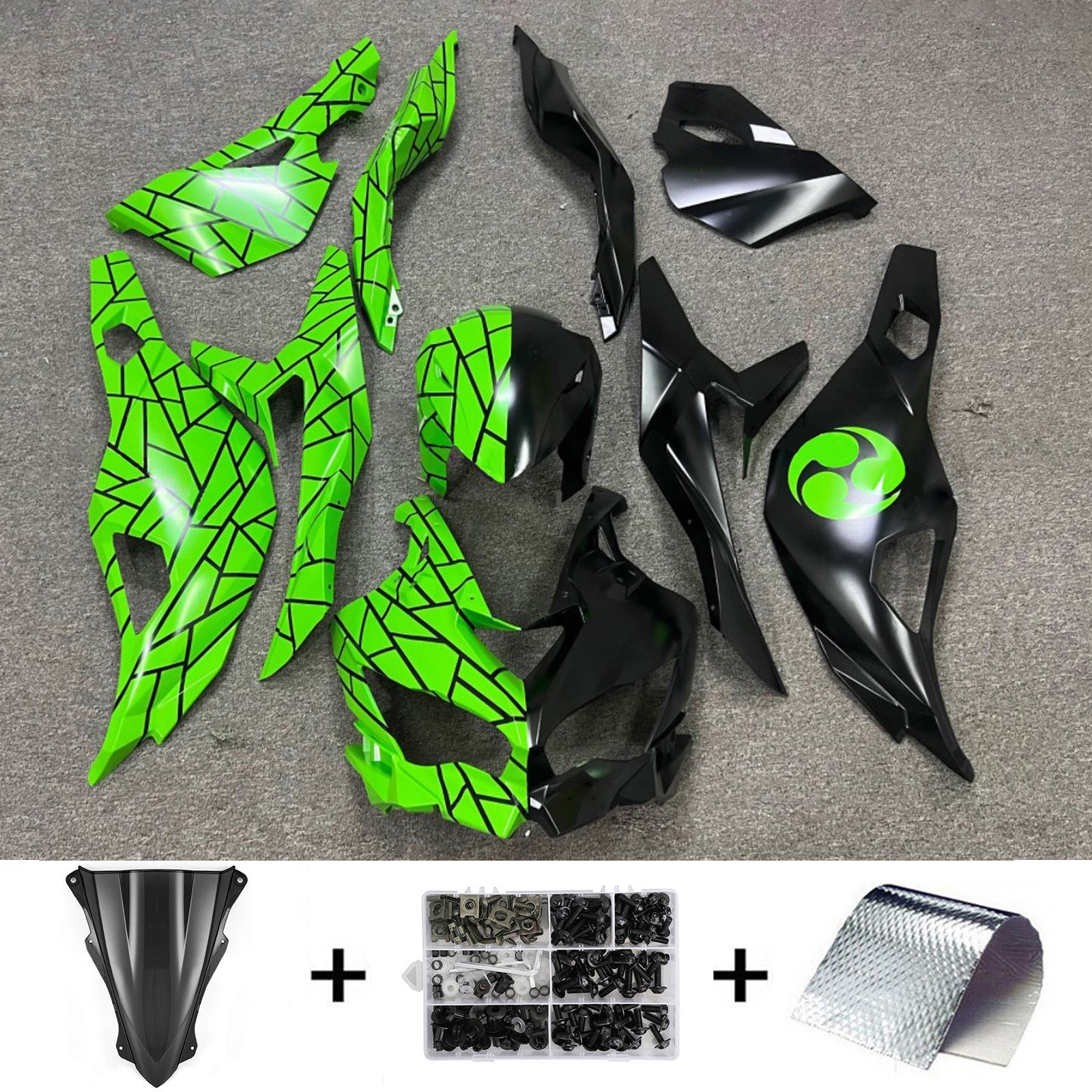 Kit carena iniezione Kawasaki Ninja ZX-25R ZX-4R ZX-4RR 2019-2024