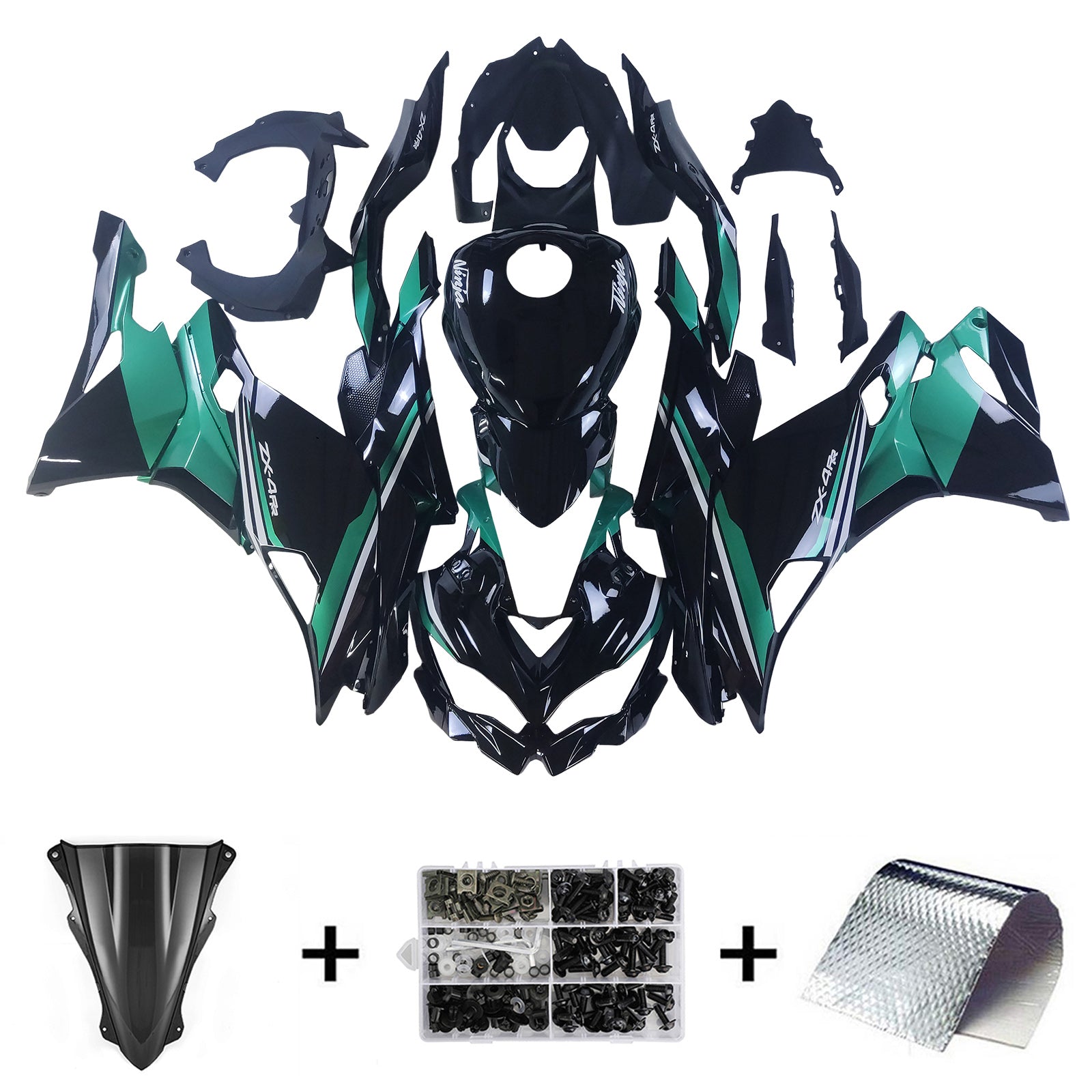 Kit de carénage d'injection Kawasaki Ninja ZX-25R ZX-4R ZX-4RR 2019-2024
